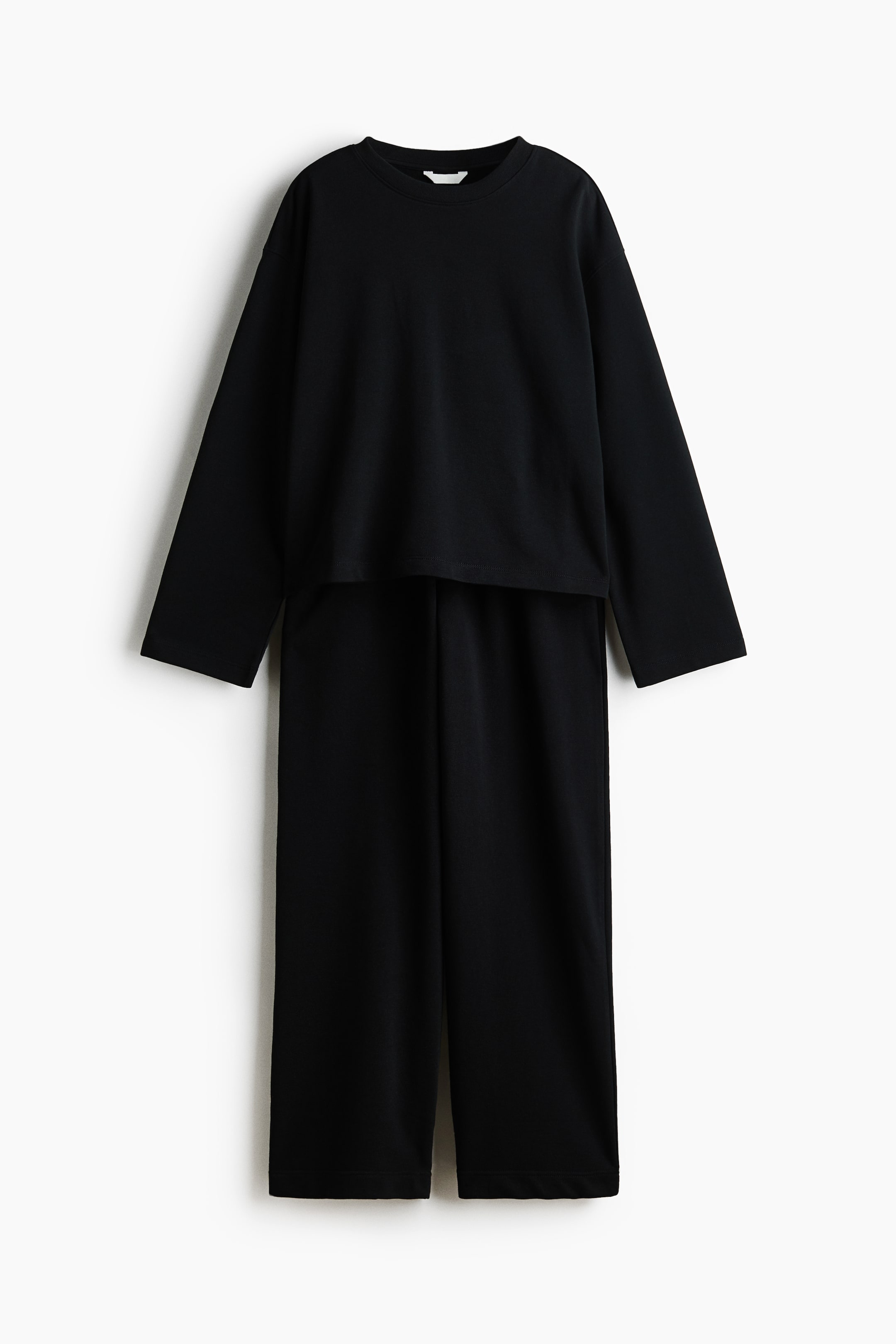 2-Piece Cotton Sweatshirt and Sweatpants Set