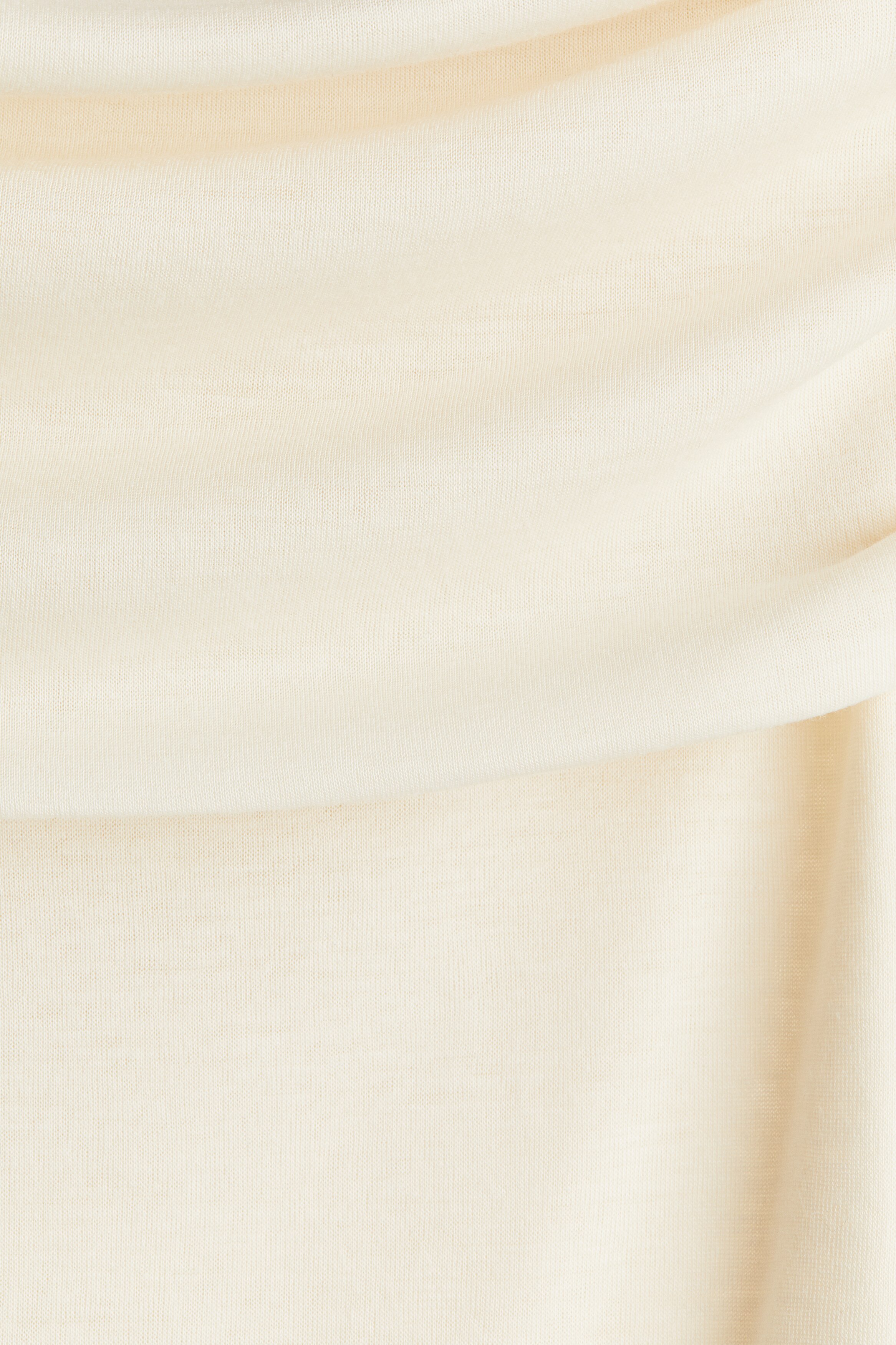 Gathered off-the-shoulder top