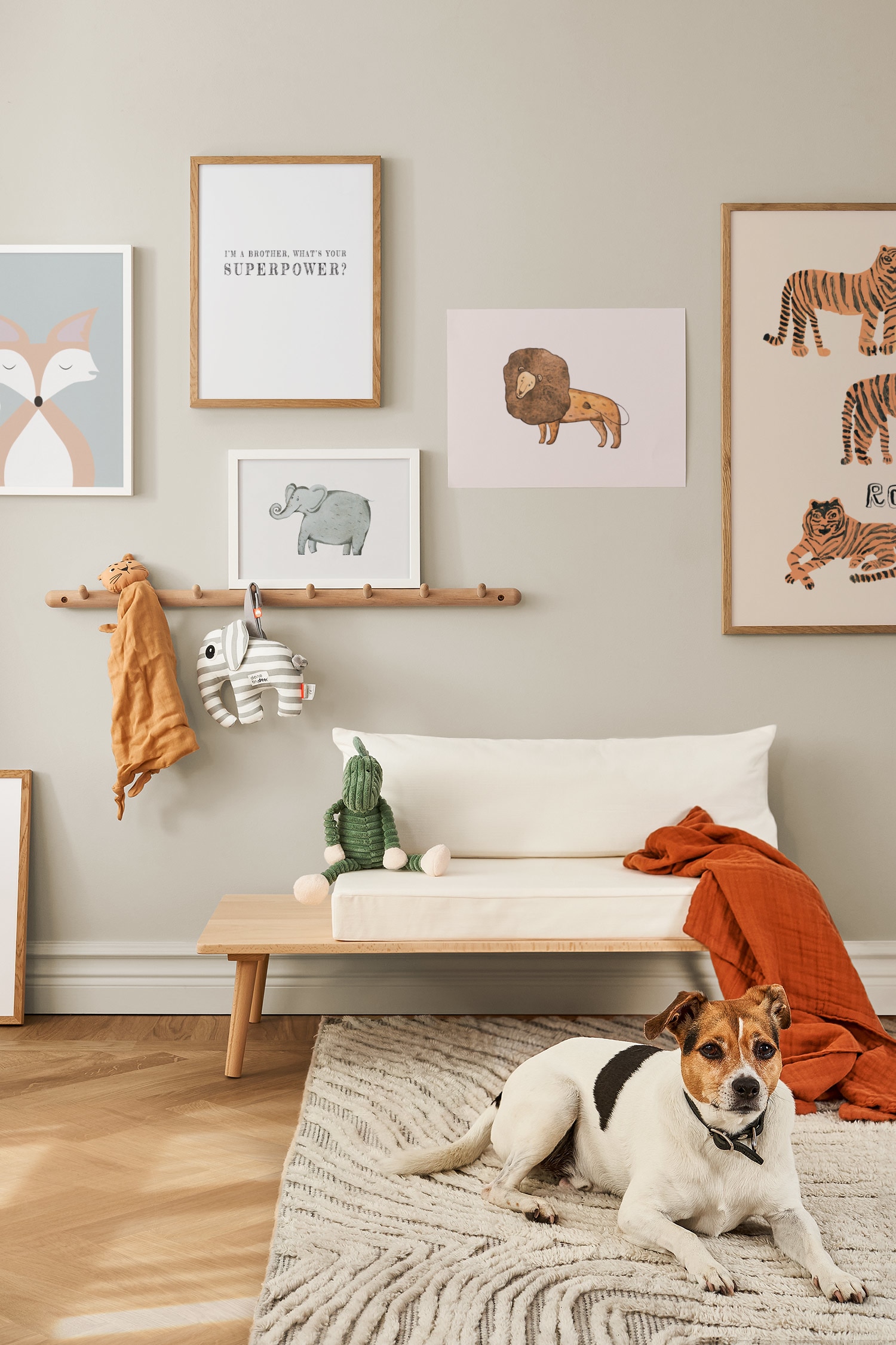 Brother Superpower Poster - Schwarz/weiß