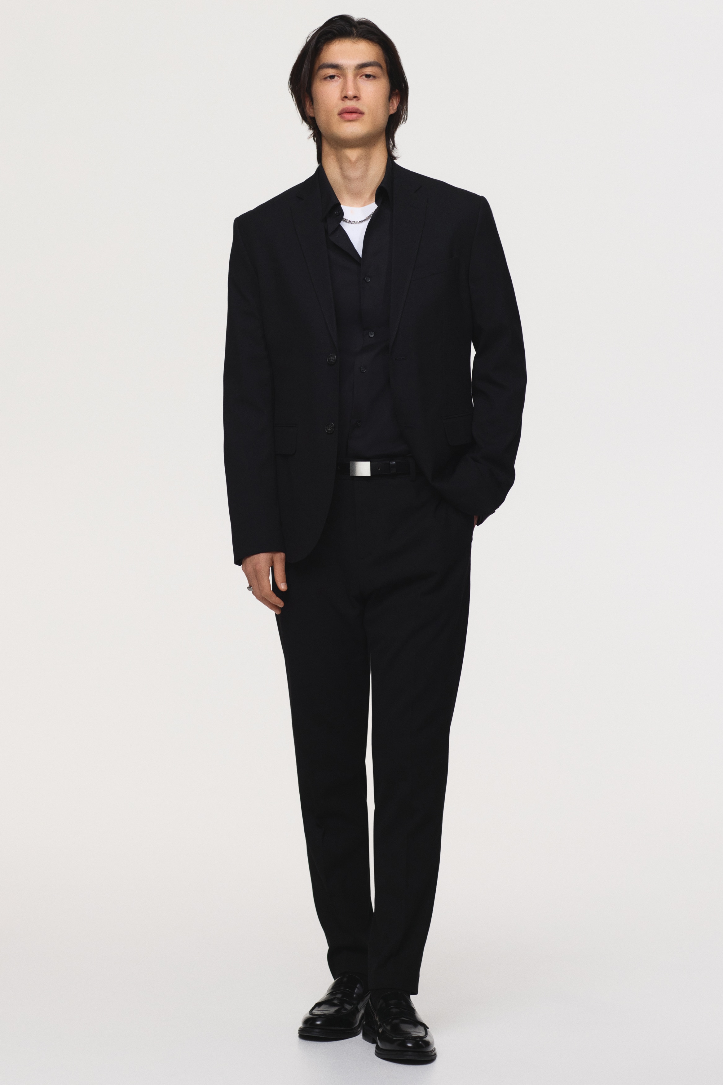Slim-Fit Single-Breasted Jacket by H&M