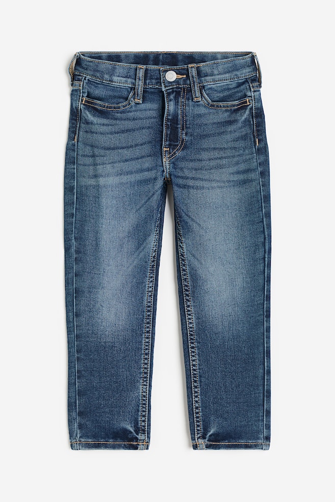 Super Soft Slim Fit Jeans - Dunkles Denimblau/Denimblau/Schwarz/Denimblau - 1