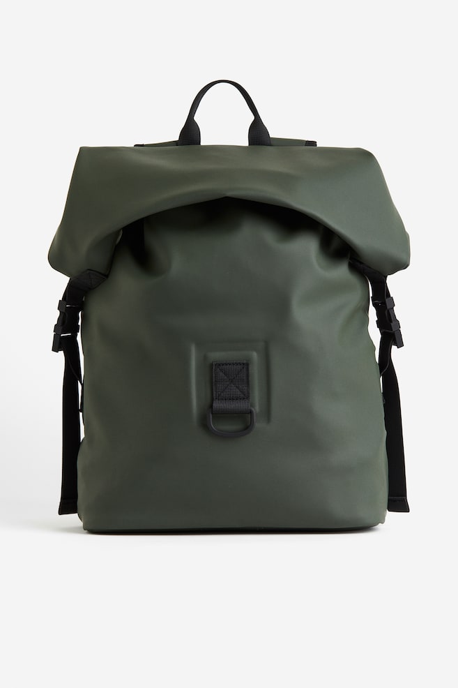 Water-repellent sports backpack - Dark green/Black - 1