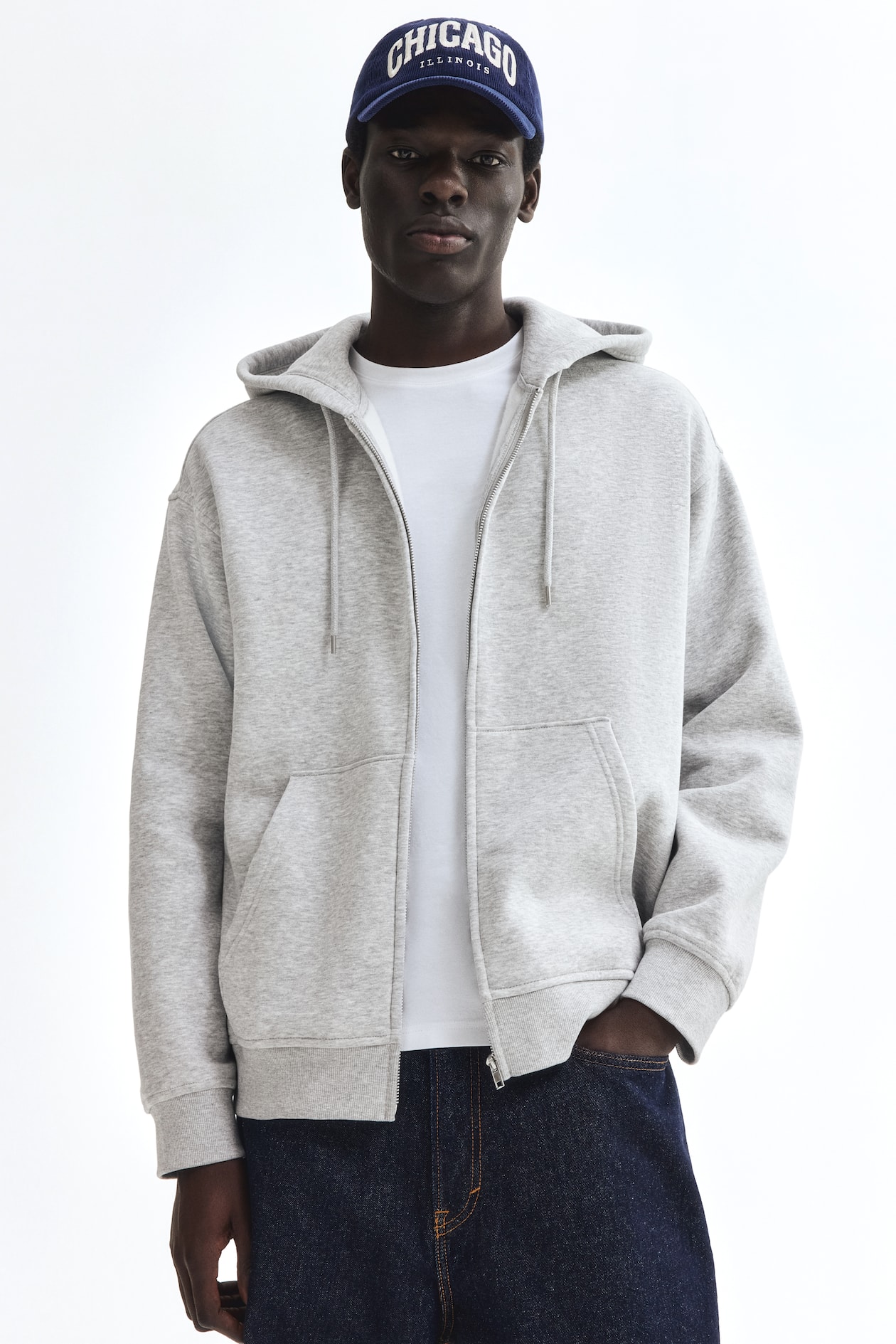 Loose Zip-through Hoodie - Image 1