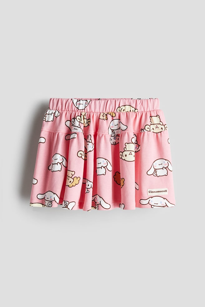 Gemusterter Rock aus Sweatstoff - Rosa/Cinnamoroll - 1