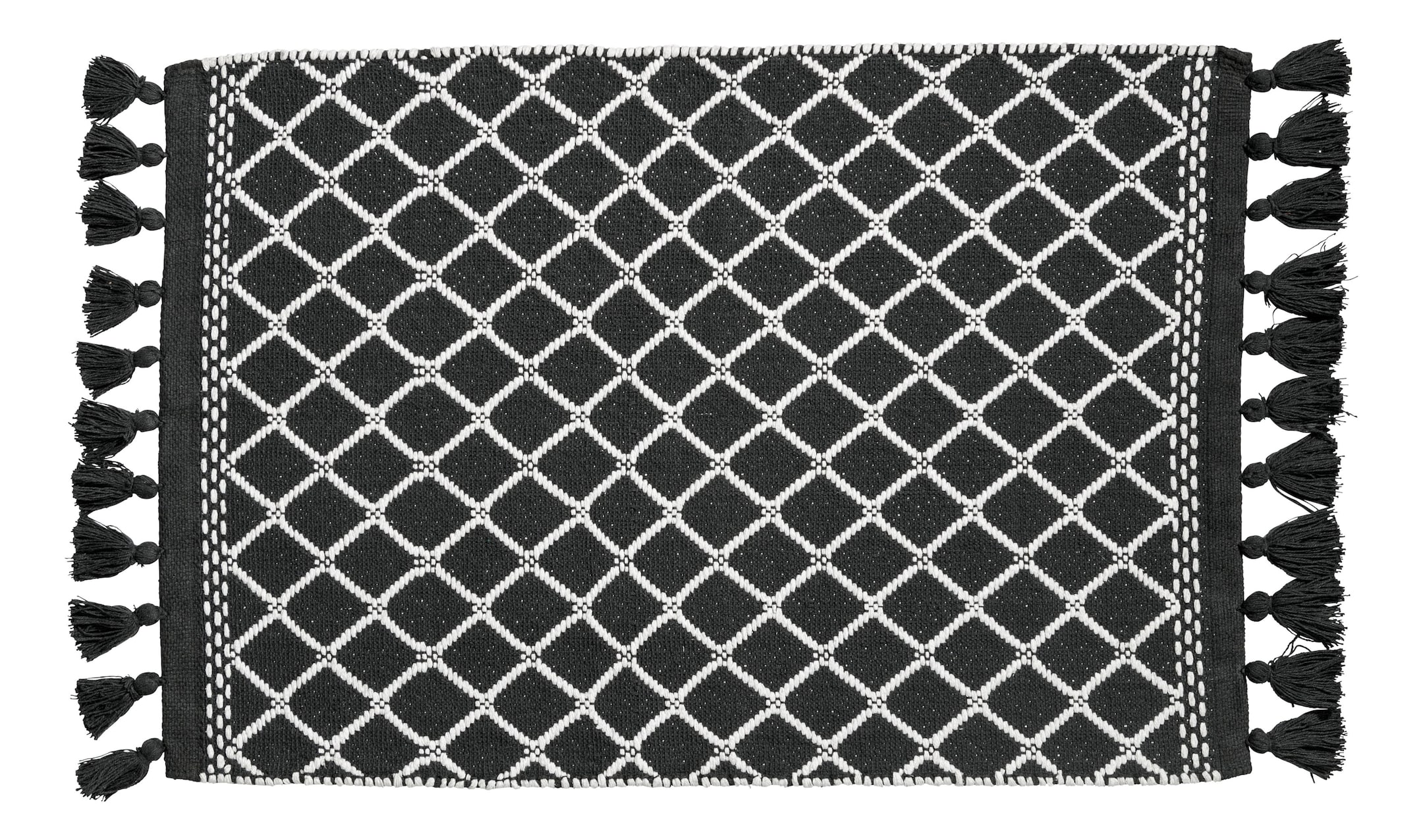 Ver imagen más grande: Alfombra de baño en jacquard - Gris antracita/Blanco - HOME | H&M ES 1