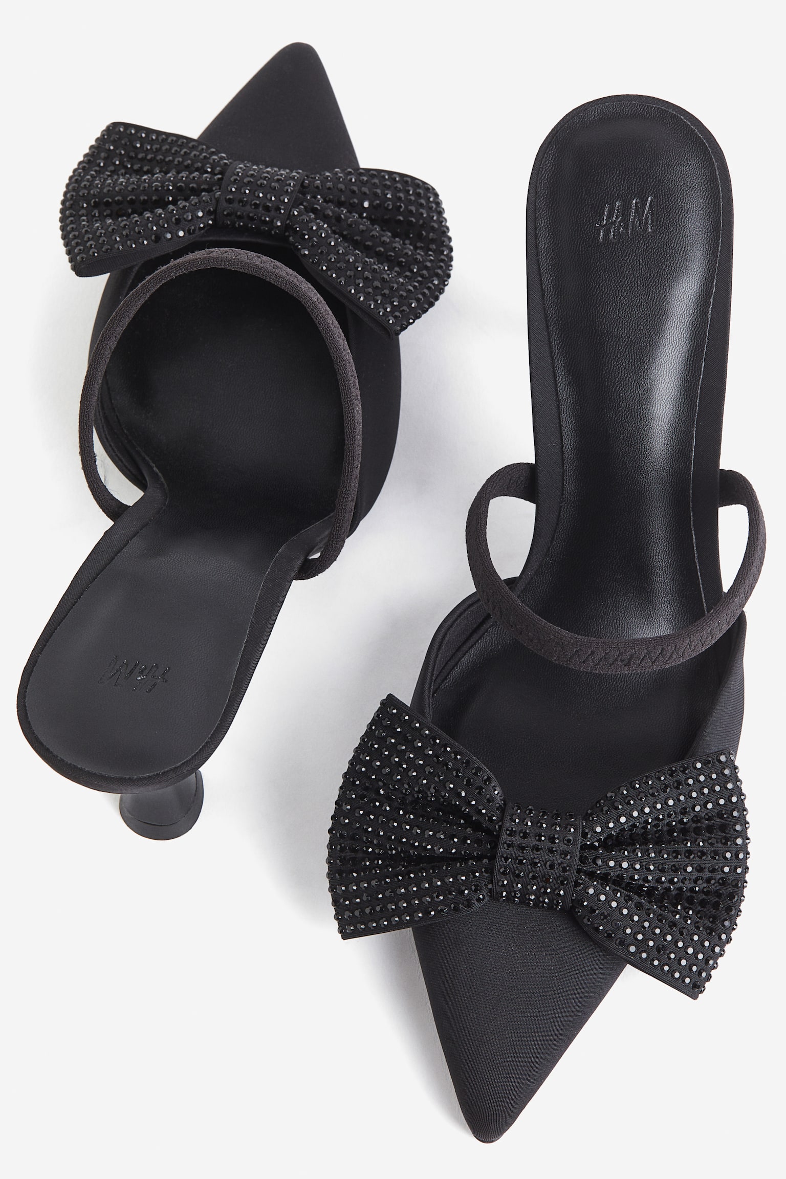 Bow-detail Slingbacks - Black - 3