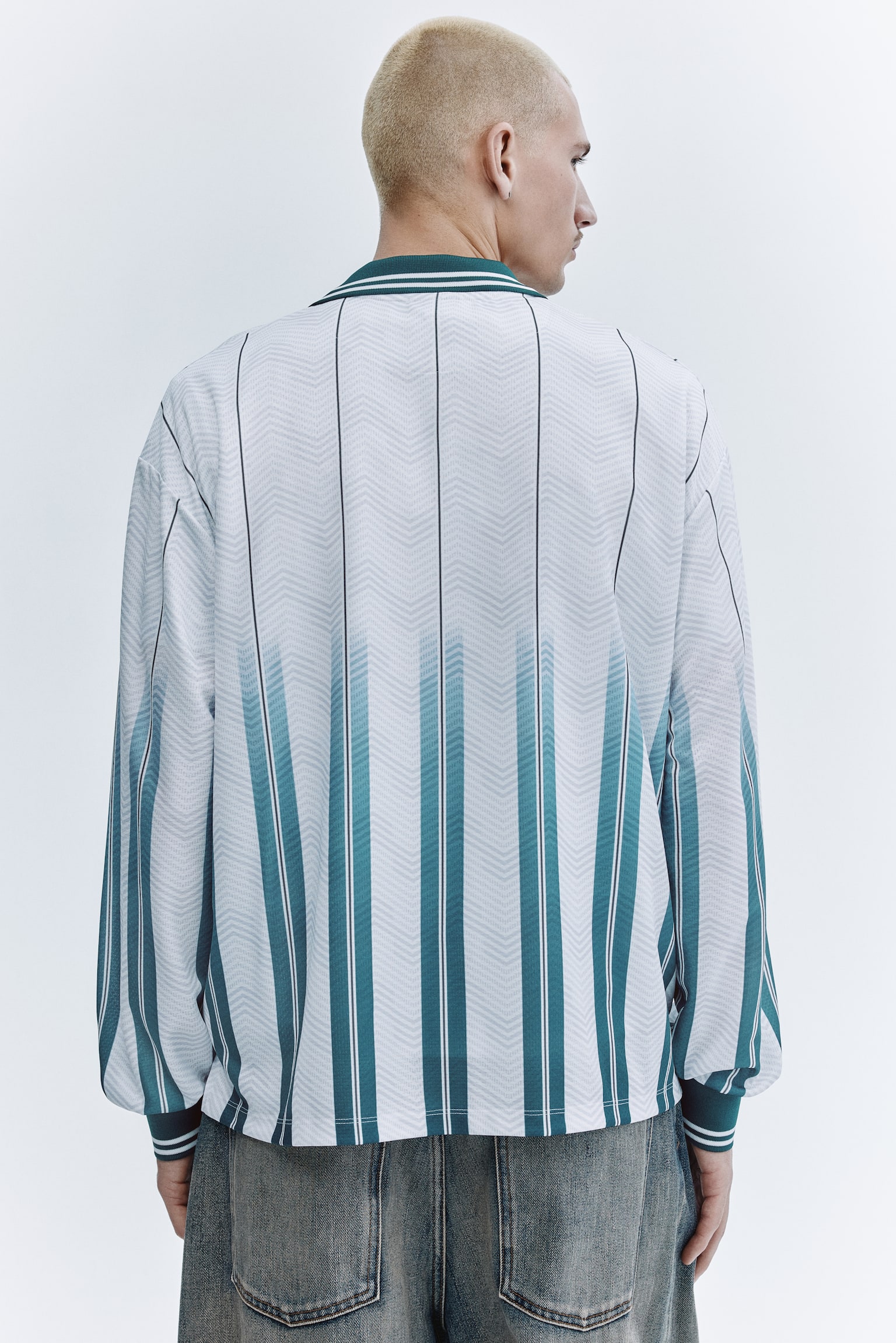 Loose Fit Football shirt - White/Run Wild - 5