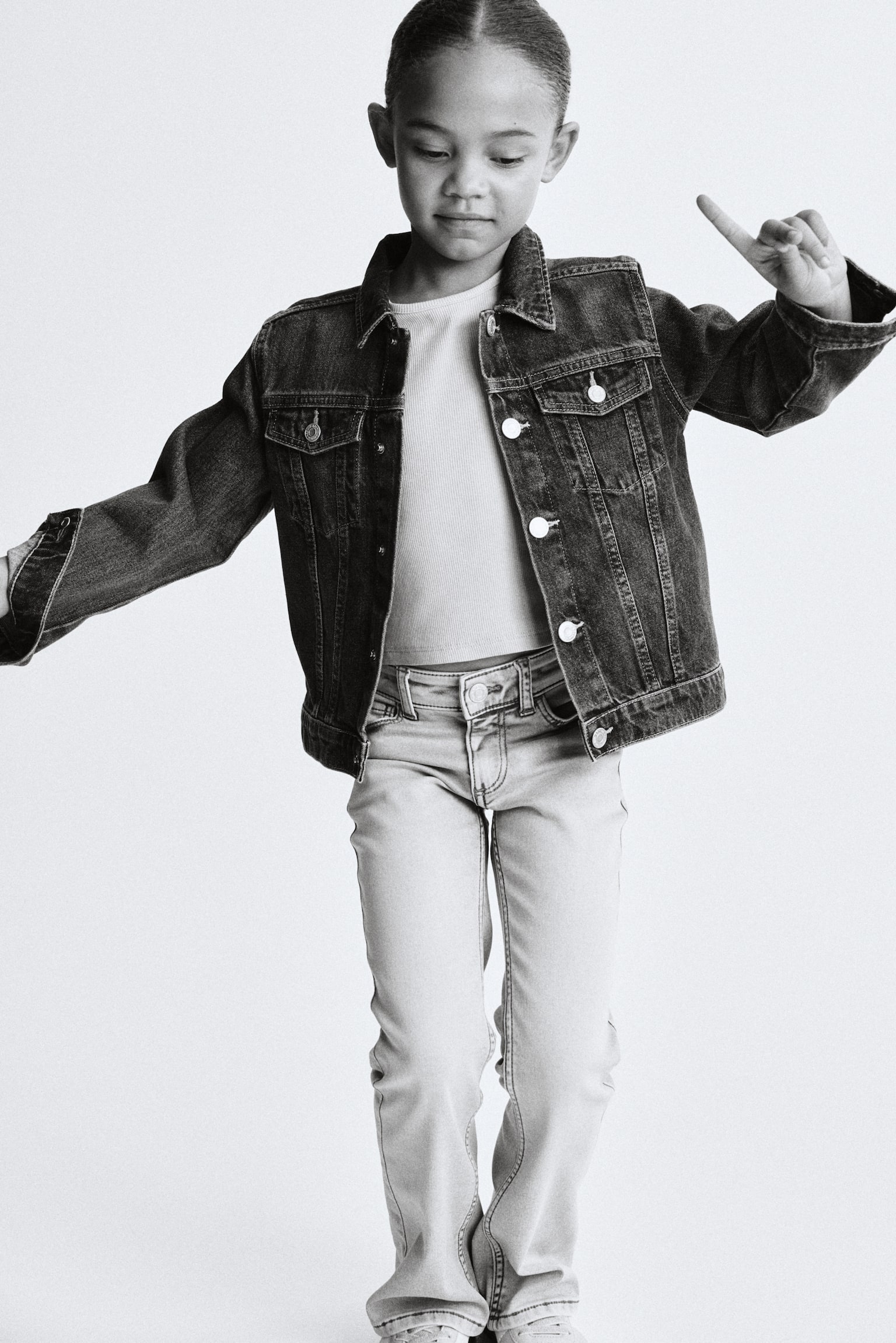 Super Soft Flared Leg Jeans - Bleu denim clair/Bleu denim foncé/Bleu denim - 6