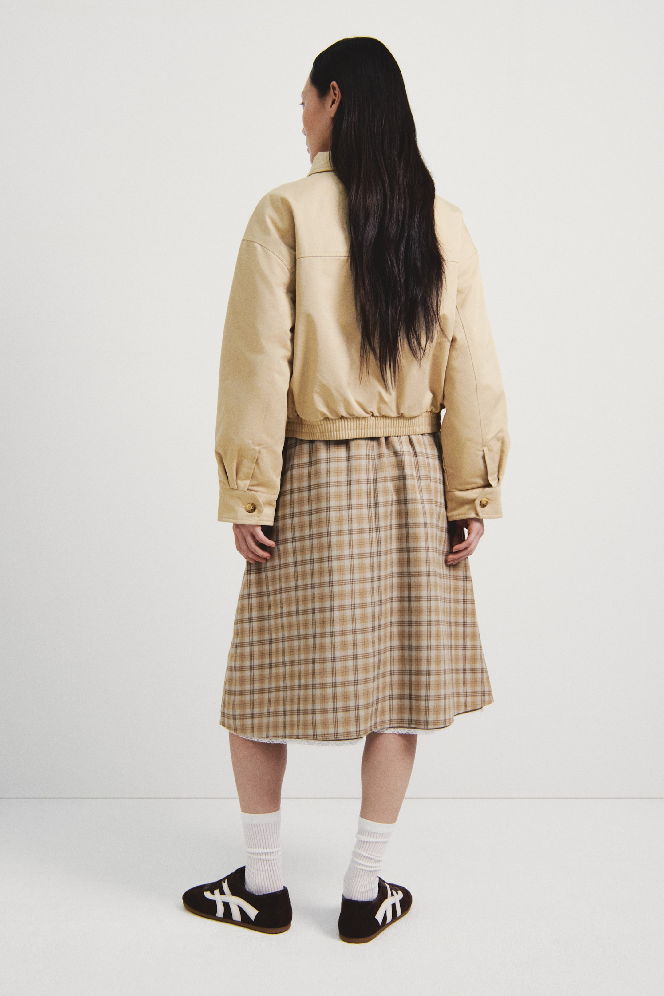 拡大画像を表示: Padded twill jacket - ライトベージュ - レディース | H&M JP 3