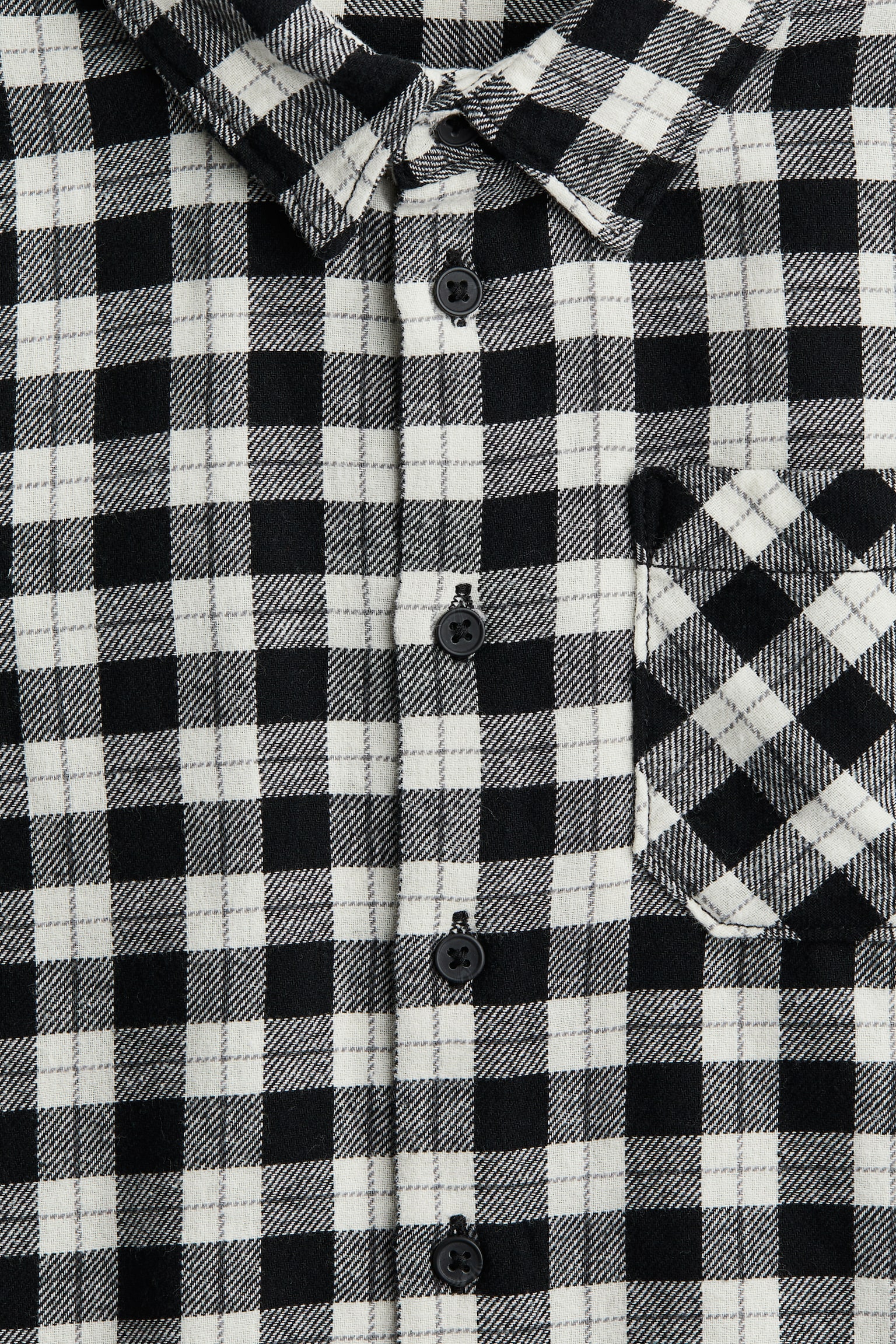 Cotton flannel shirt - Black/White checked/Red/Checked/Blue/Checked/Brown/Checked/Red/Checked - 2