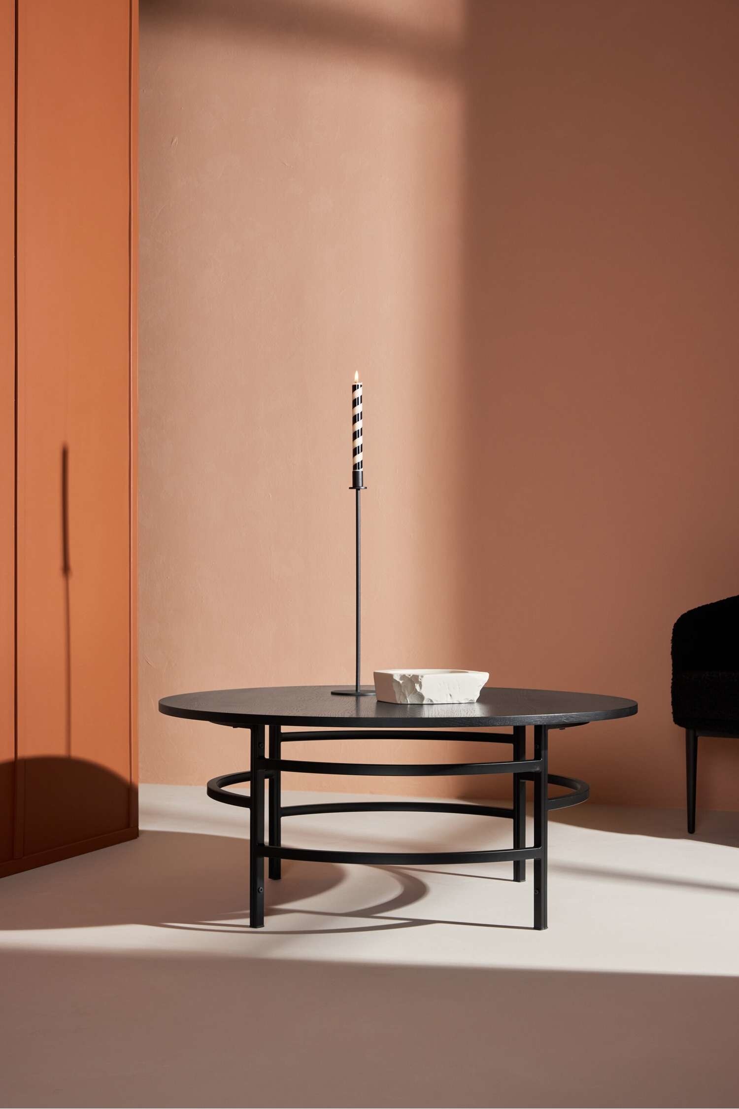 Copenhagen Sofa Table - Mdf, Black/Mdf, Whitewash