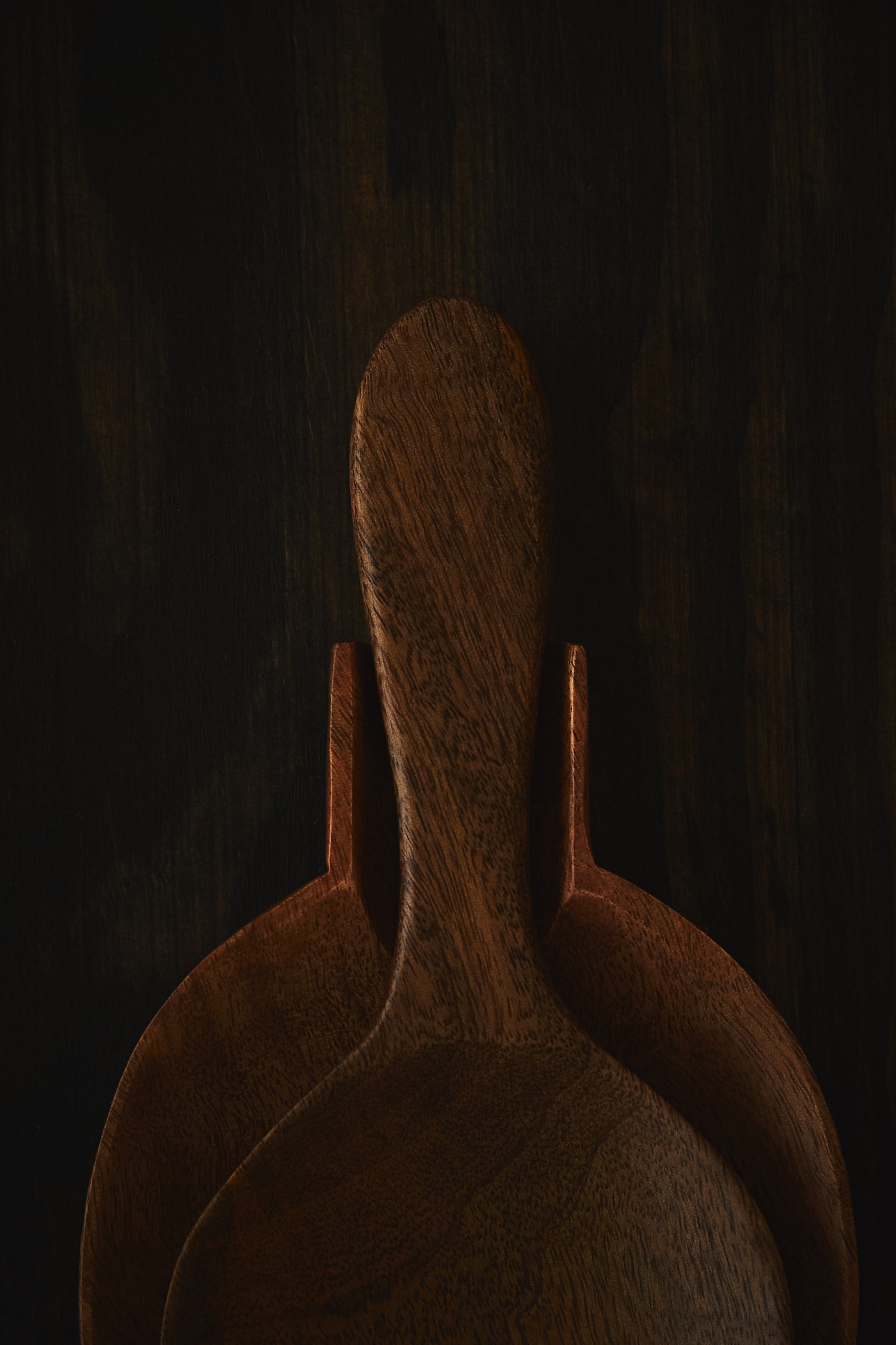 Mango wood spoon rest - Brown - 2