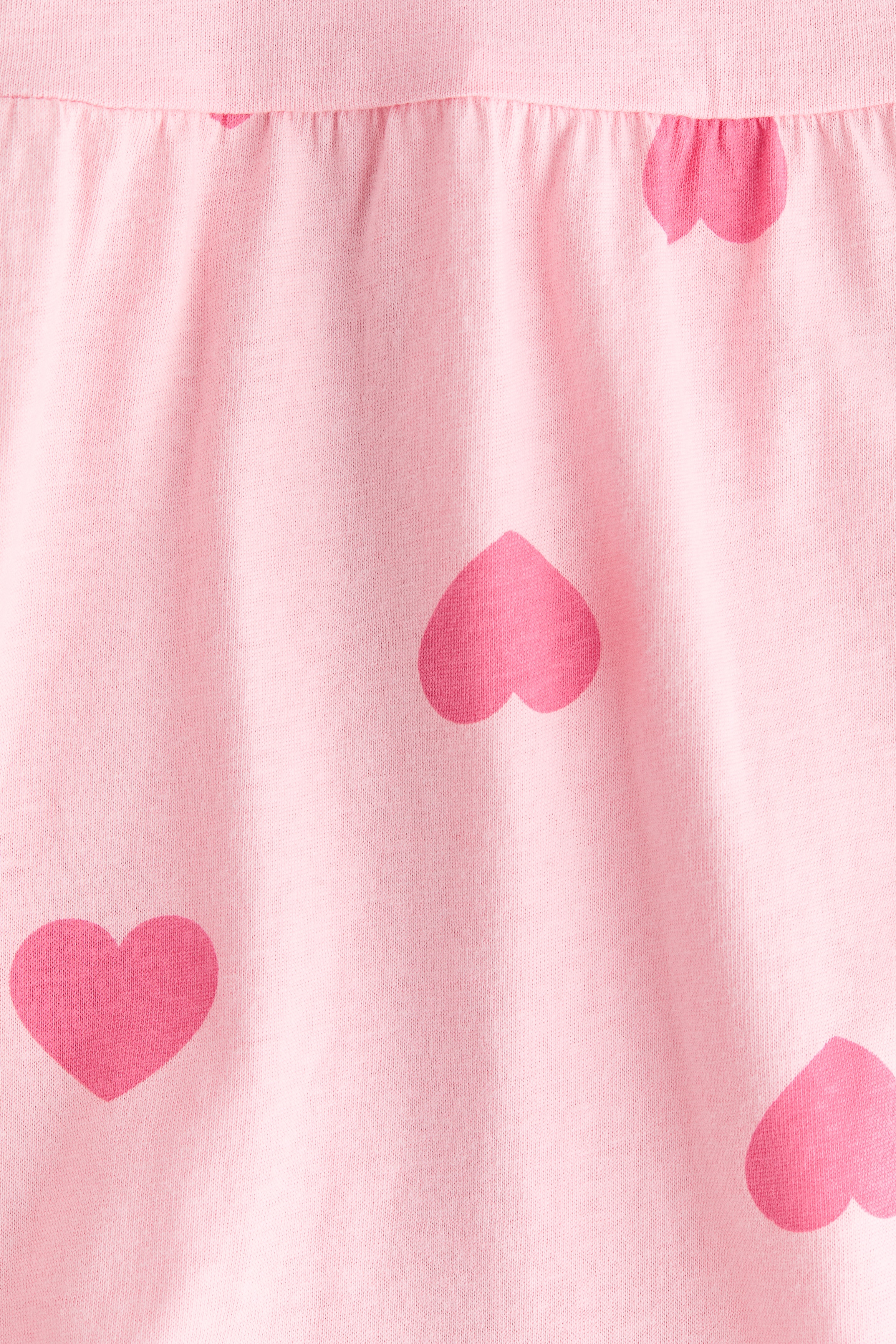 Light pink/hearts Printed Cotton Dress for kids | H&M US