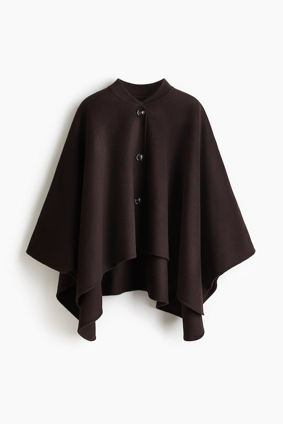 Женские куртки H&M Wool-Blend Cape Jacket