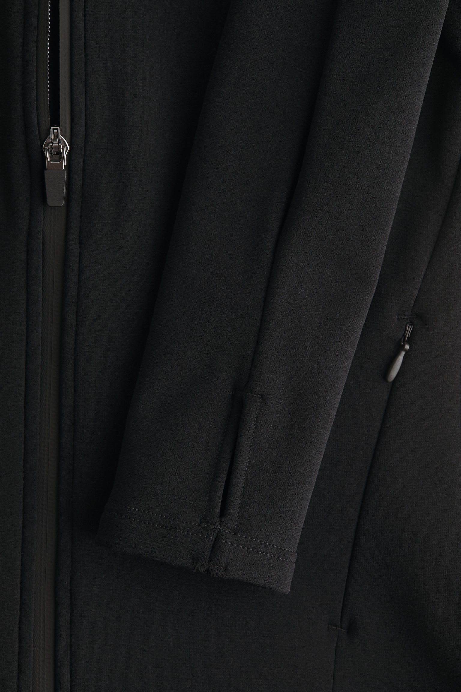 Топло спортно яке Slim Fit с ThermoMove™ - Черен/Топъл кафяв - 3