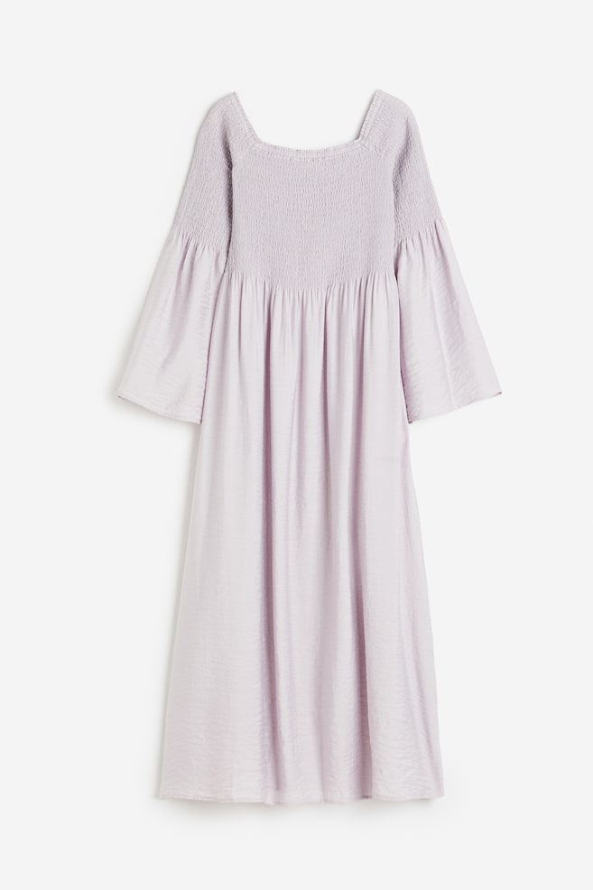 Smock-topped dress - Lilac - 2