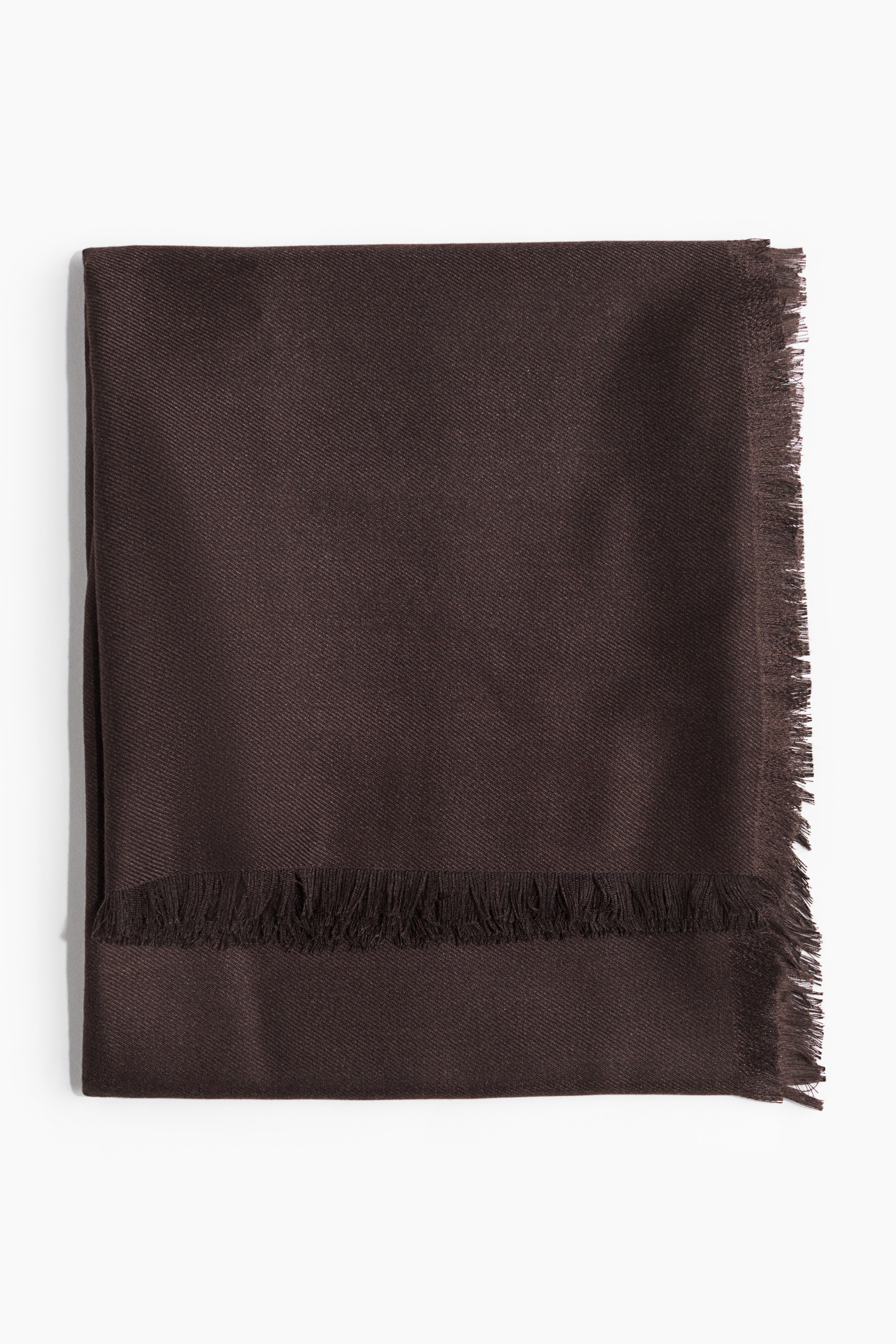 Large Scarf - Dark brown/Red