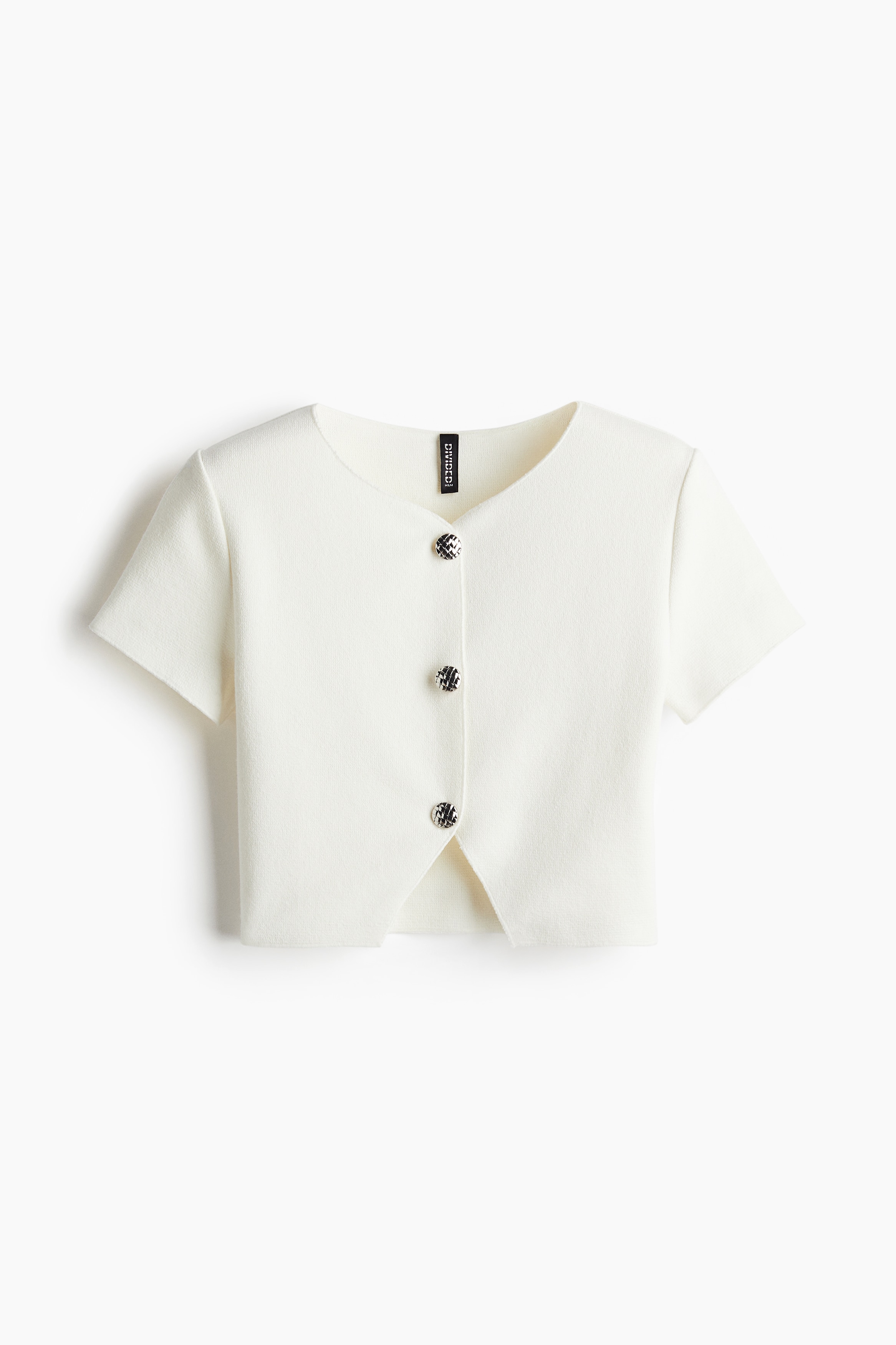 Cardigan a maniche corte in jerseyModal