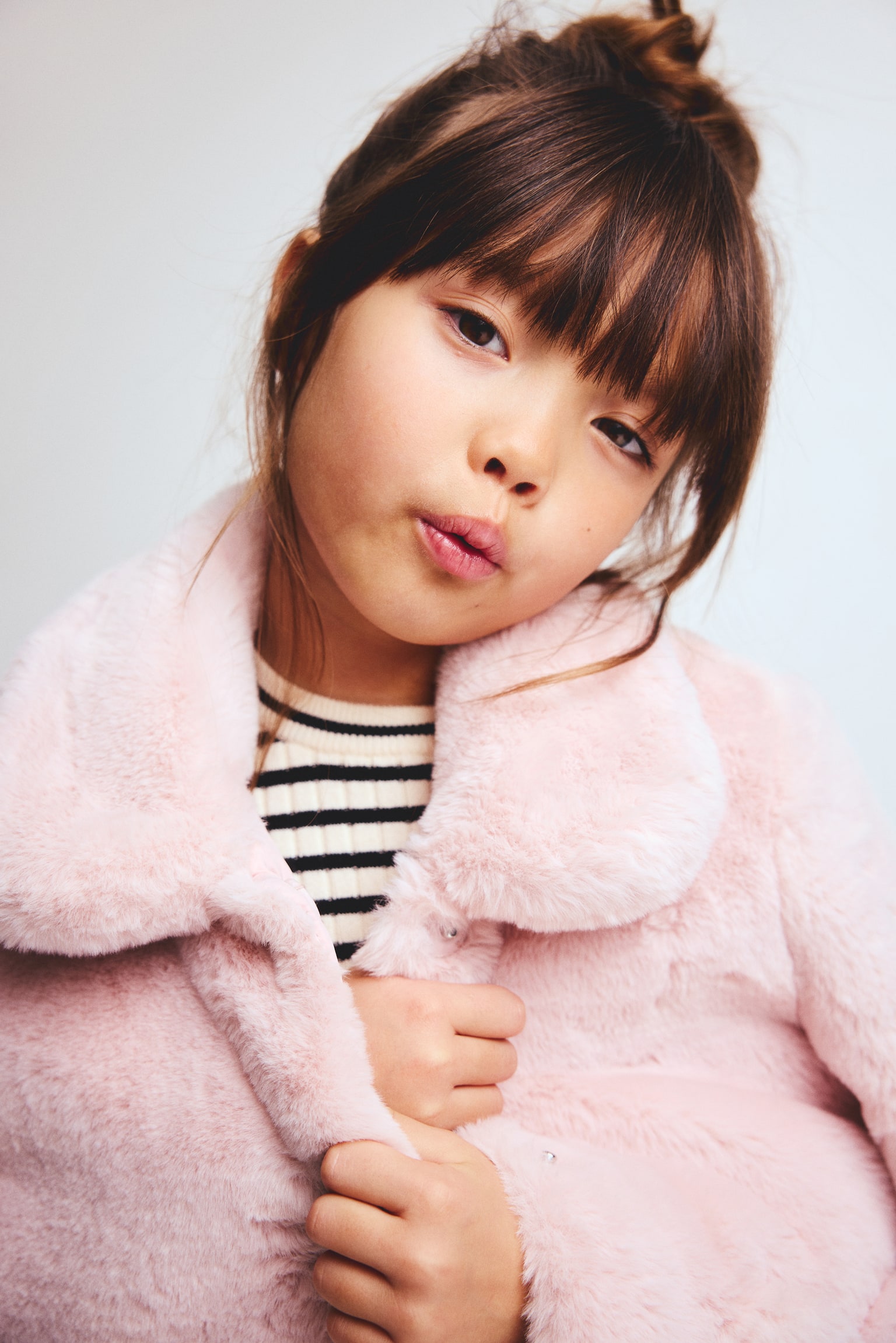 Fluffy jacket - Light pink - 3