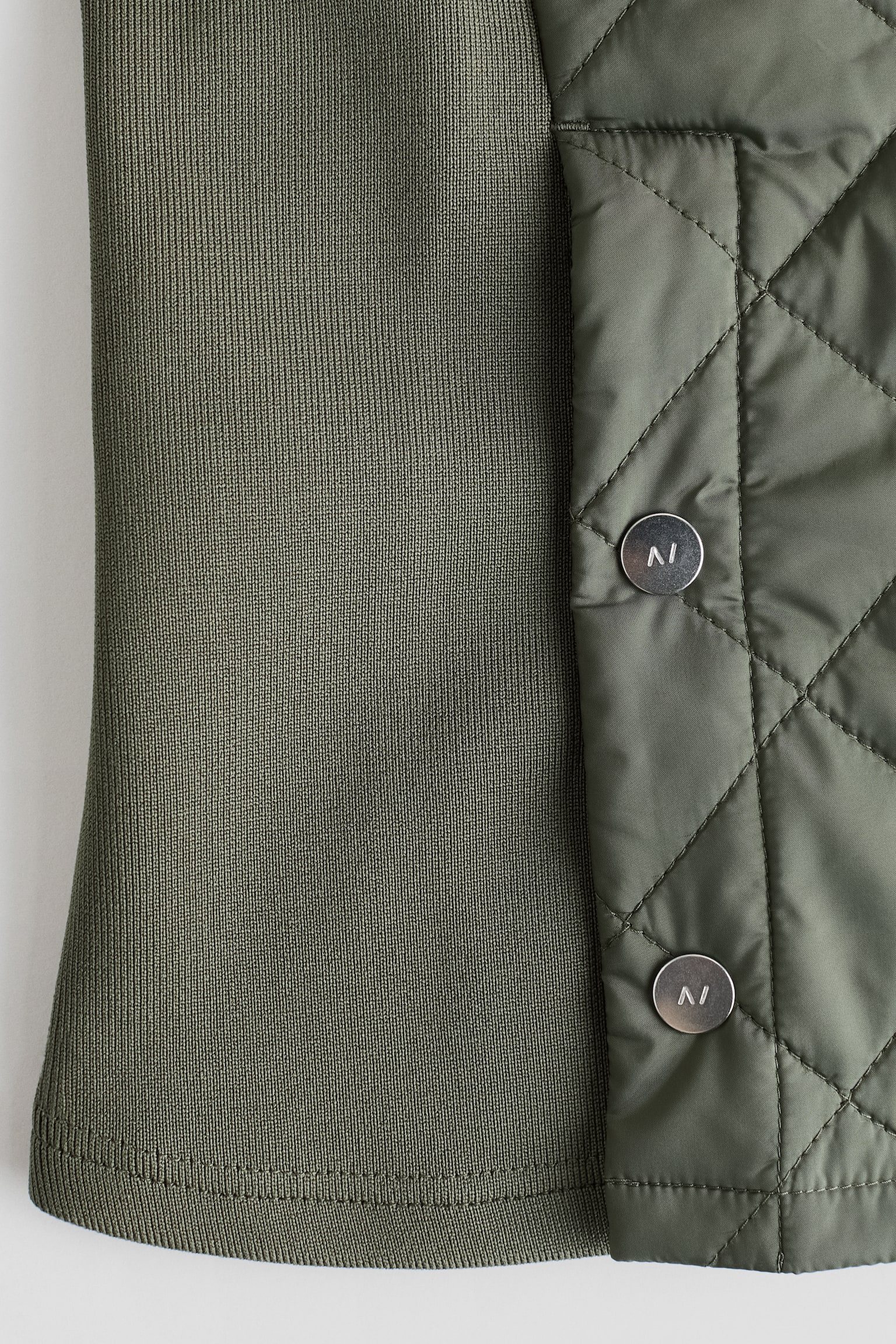 Slim Fit Padded riding gilet - Khaki green - 4