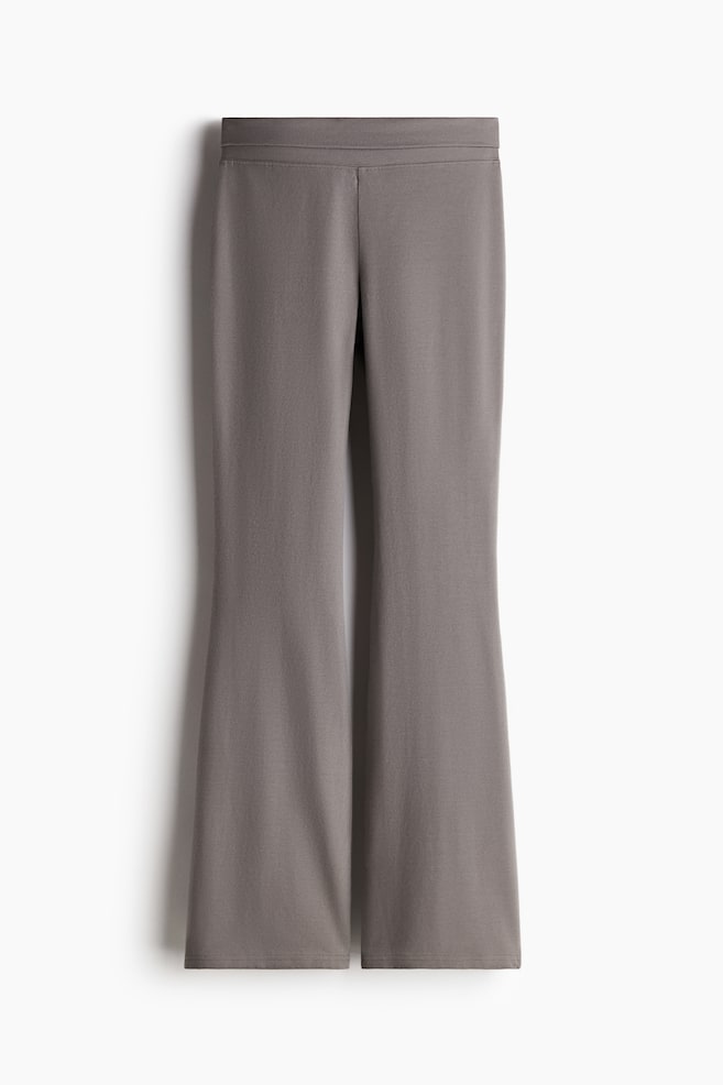 Flared Leggings - Dusty gray/Black/matte/Light gray melange/White - 1