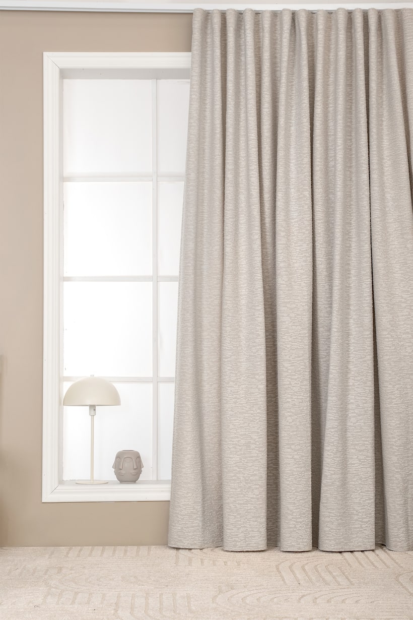 Tende In Lino 2 Pezzi 140x200 Cm - Beige, Occhielli, Per Soggiorno O Camera Da Letto - Foto 3