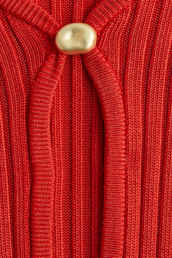 Shirt in Rippstrick-Knallrot - 2