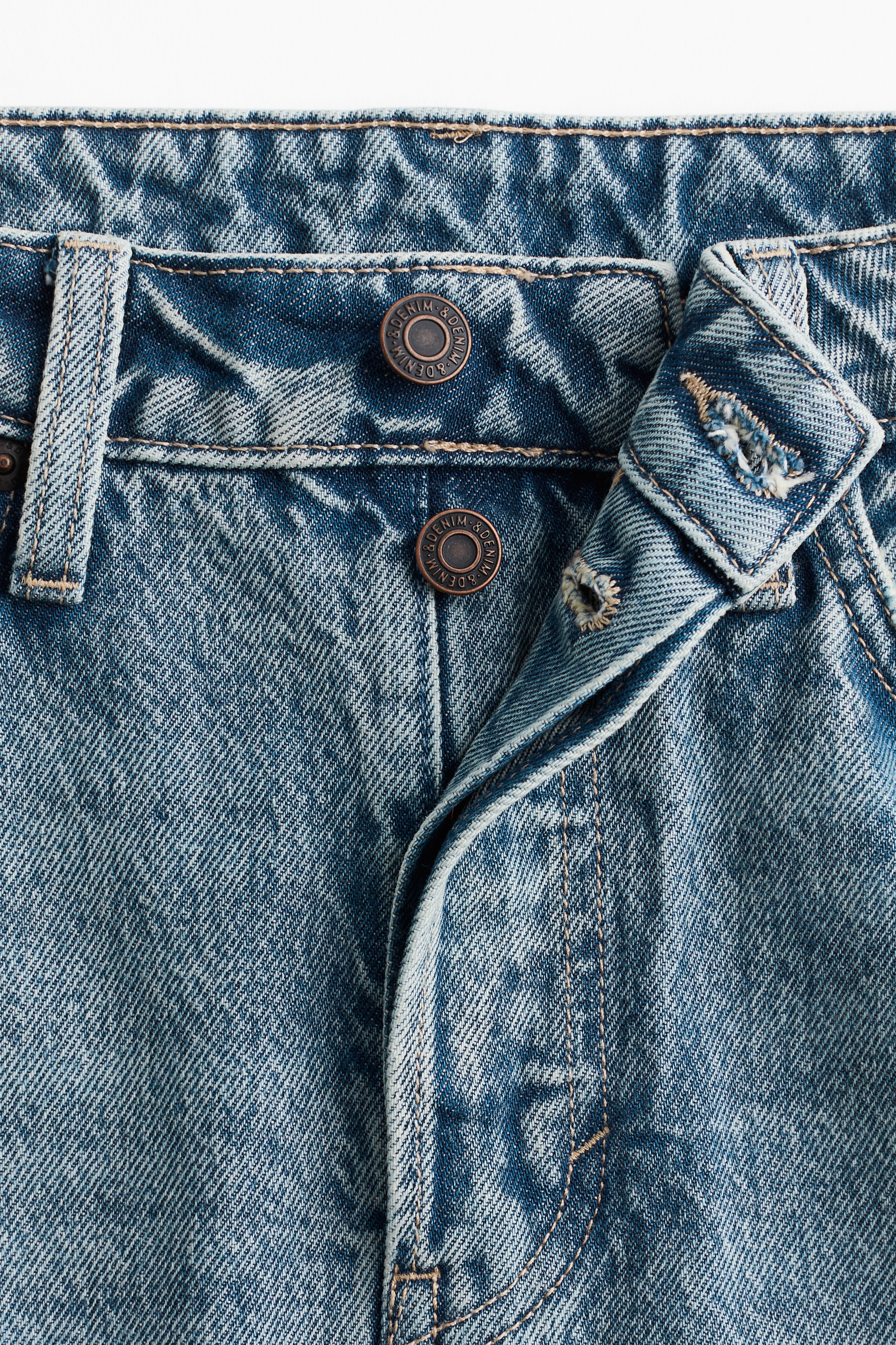 A-line denim skirt