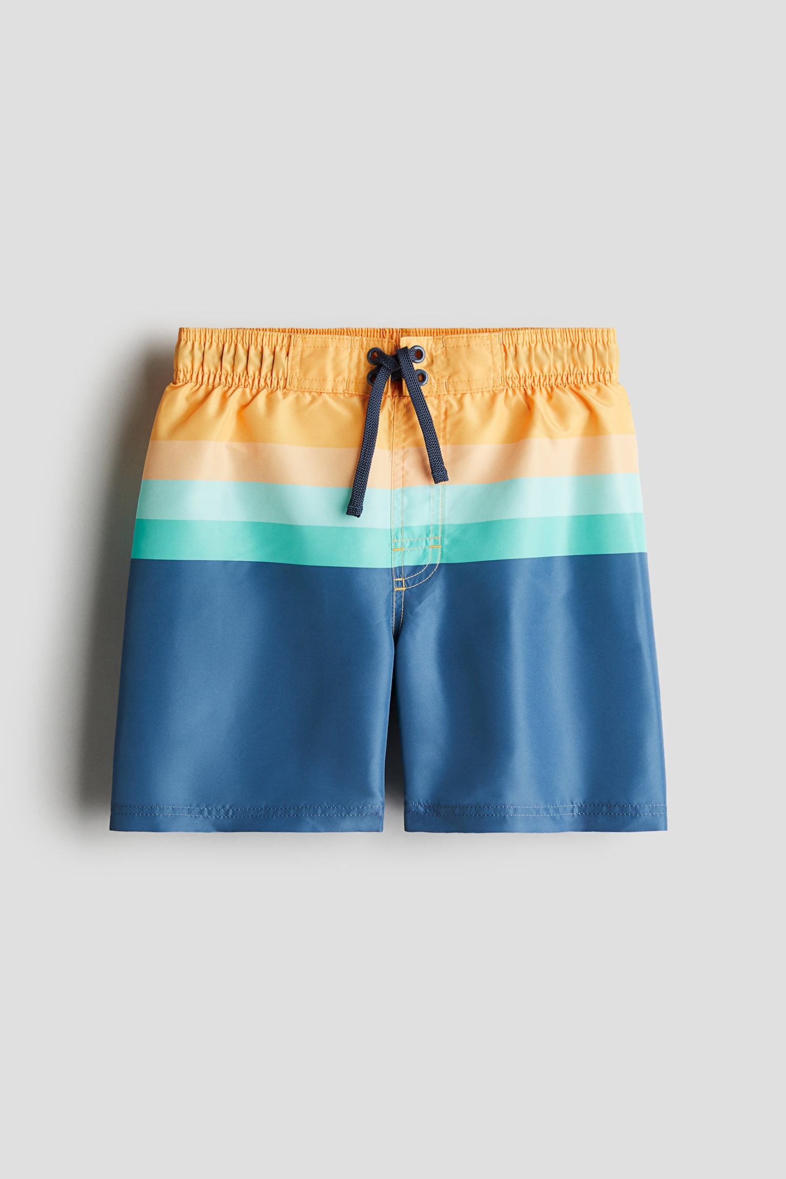 Swim shorts - Yellow/Block-coloured - 1