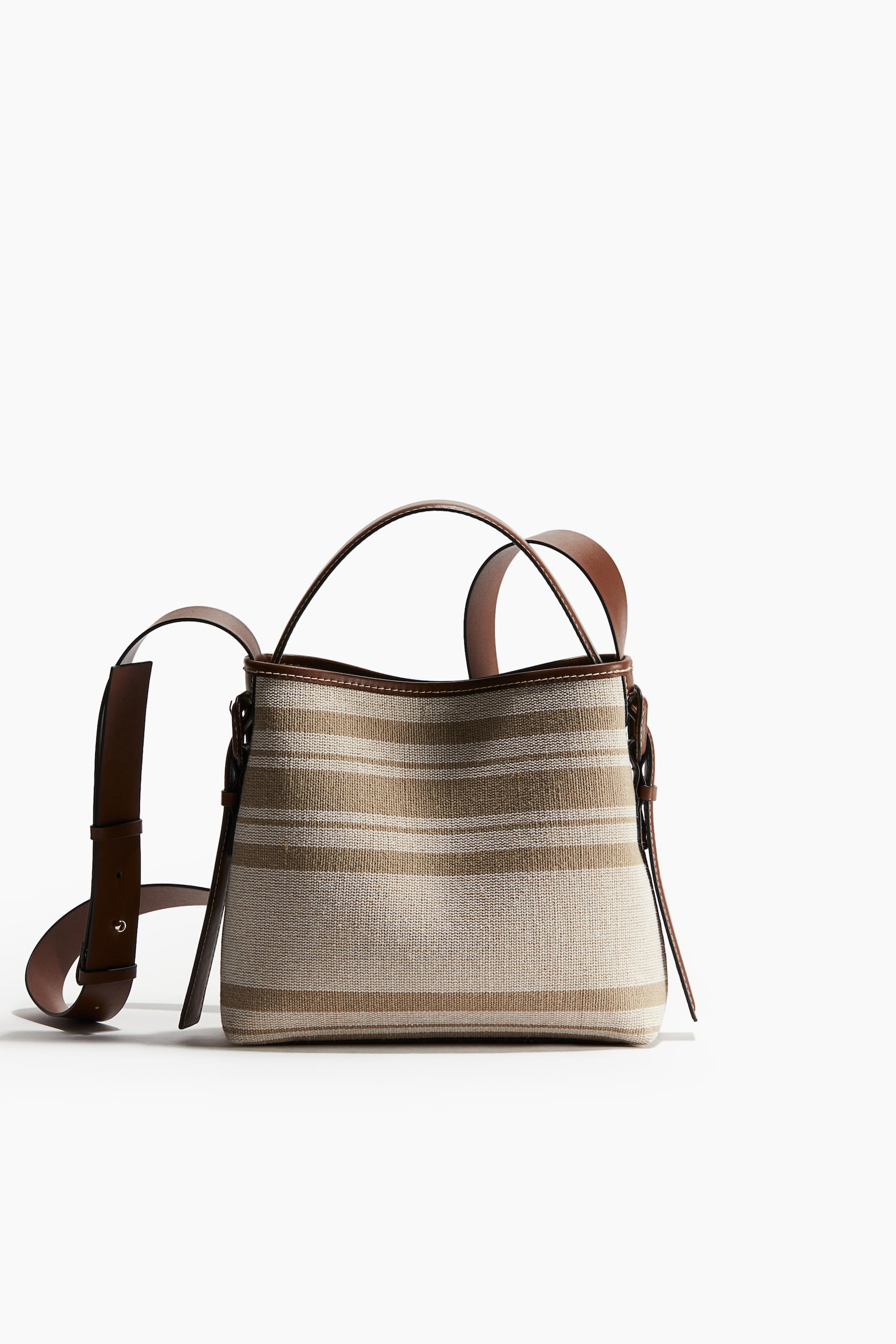 Crossbody Bag - Beige/Stripe - 2