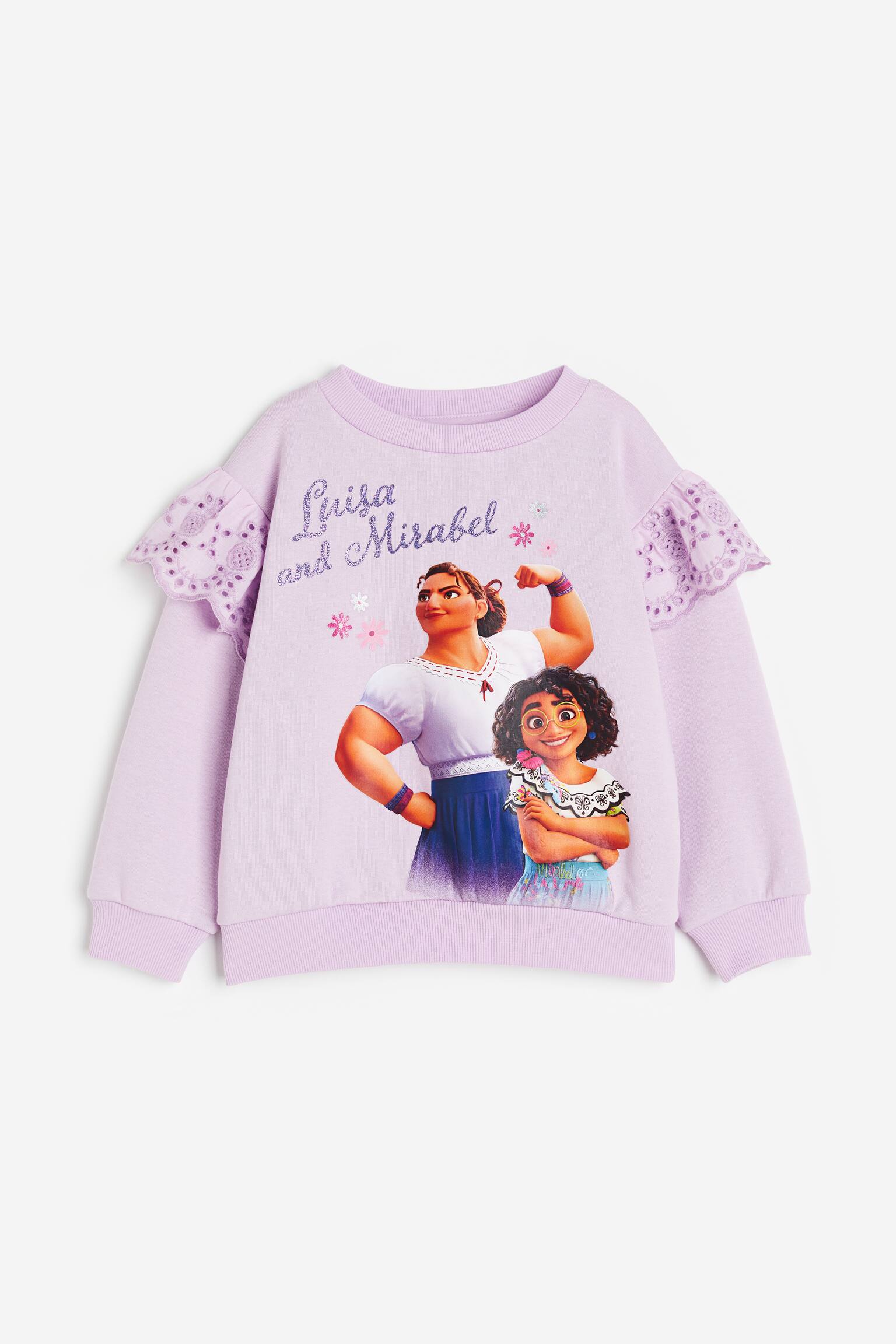 Print Sweater - Light purple/Encanto/Cream/Minnie Mouse/Light pink/Barbie/Light grey marle/Minnie Mouse/White/Frozen/Light pink/Frozen/Light pink/Barbie/Light beige/SmileyWorld®/Old rose/Minnie Mouse - 1