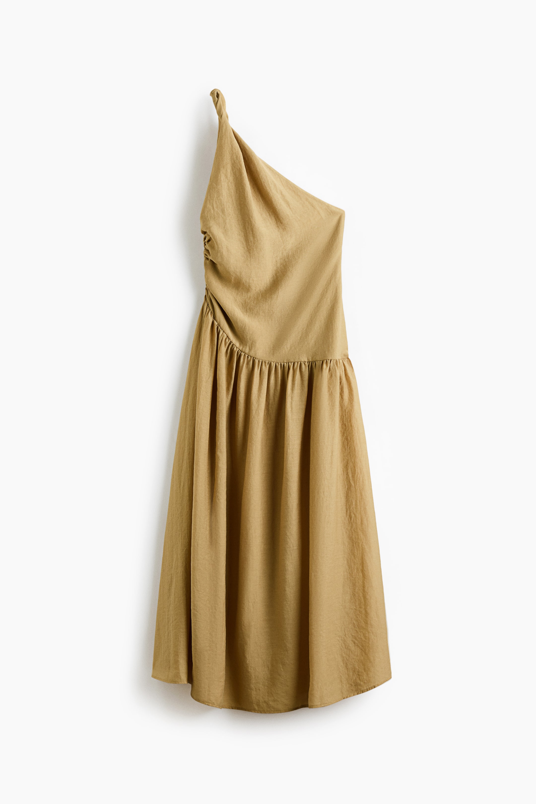 One-Shoulder Dress with Twisted Detail