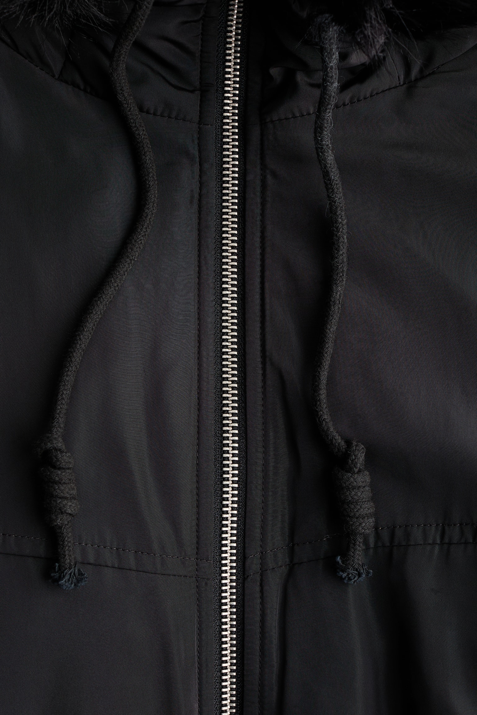 Куртка H&M Hooded Bomber, цвет: Чёрный — фото 8