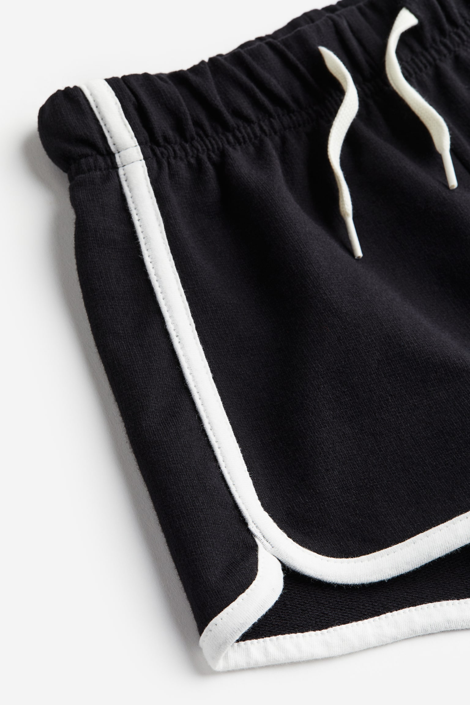 Cotton sweatshorts - Black/Grey marl - 2