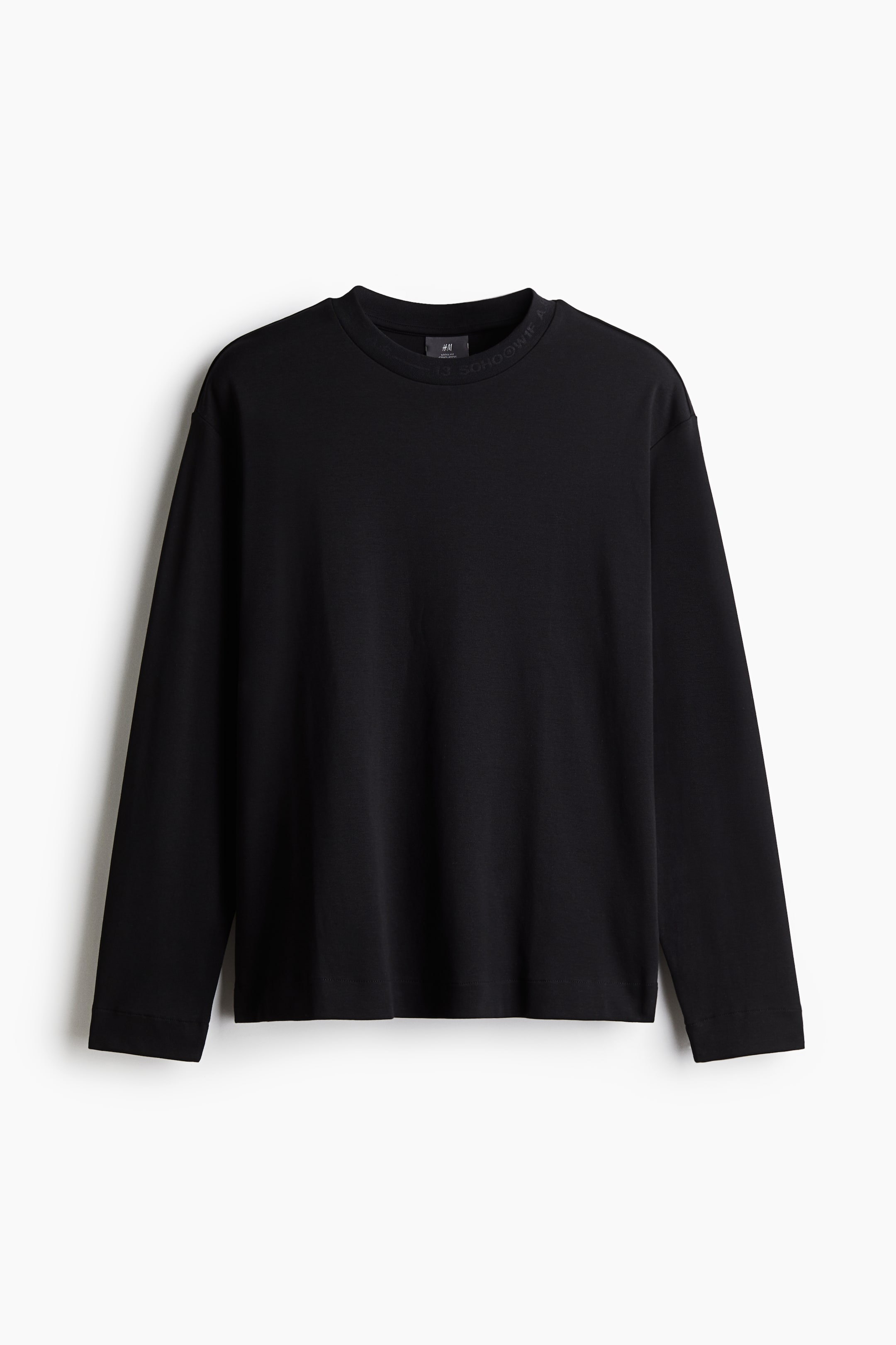 Loose Fit Long-Sleeved Jersey Shirt