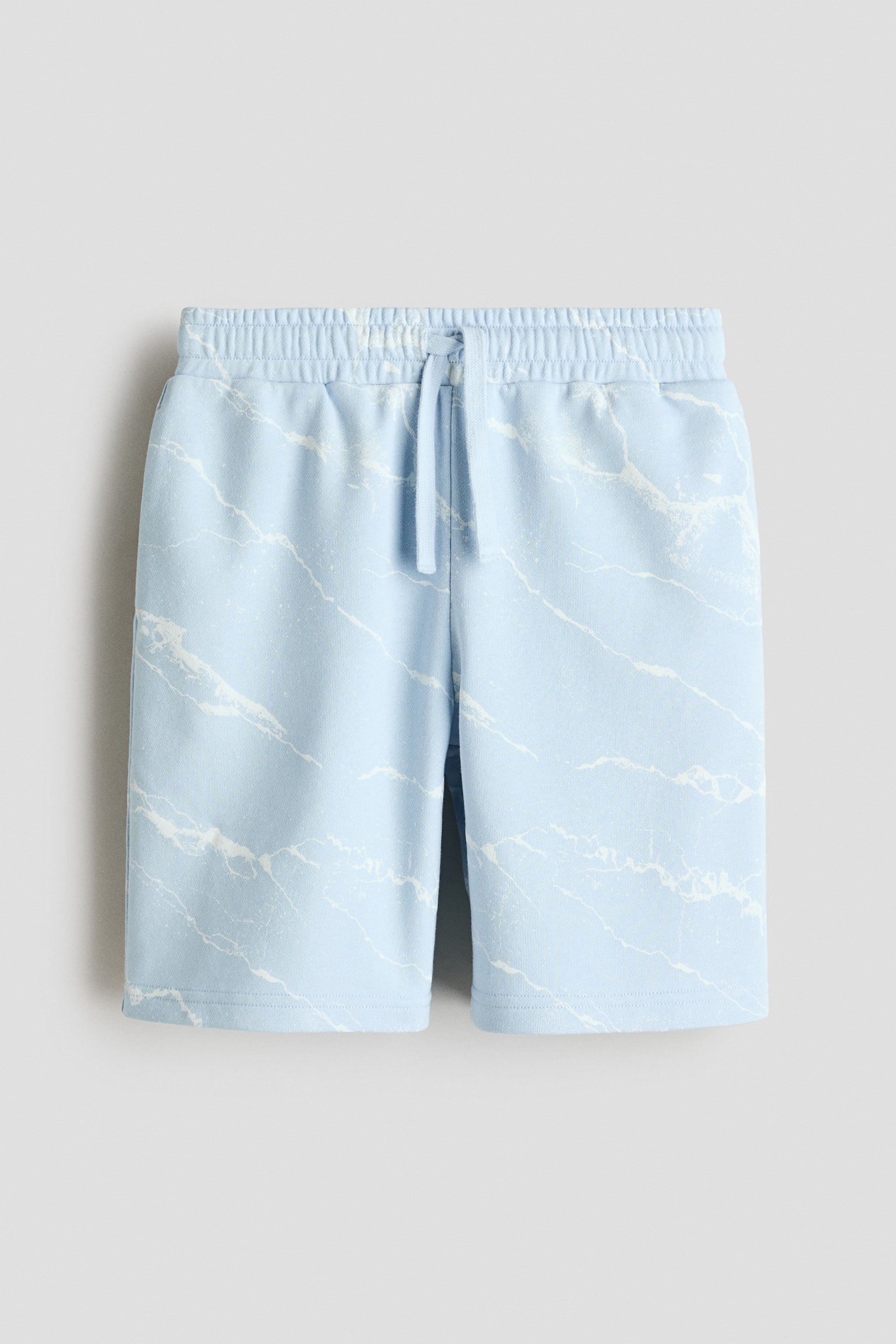 Sweatshorts med tryckt mönster - Ljusblå/Mönstrad/Vit/Marmorerad/Svart/Future moment