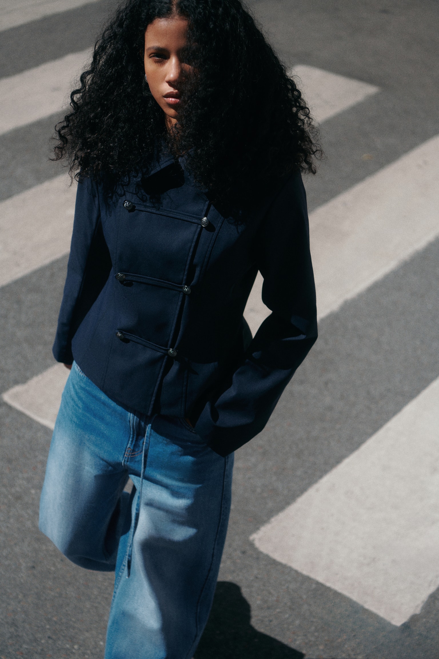 Женские джинсы H&M Barrel-Leg High-Waist, цвет: Джинсовый синий — фото 3