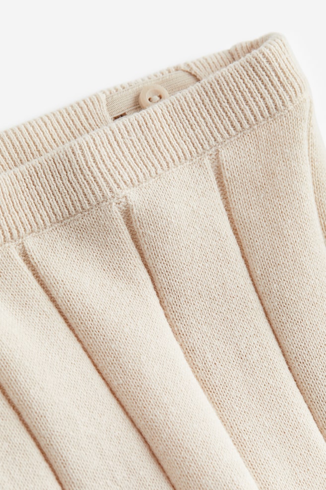 2-piece knitted cotton set - Light beige - 2