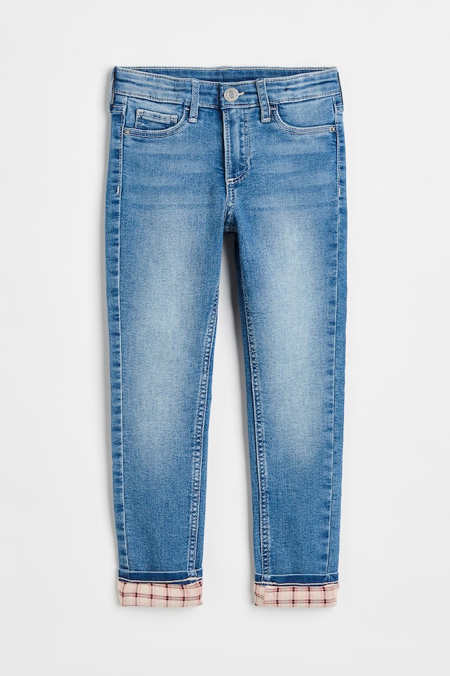 Skinny Fit Lined Jeans - Denim blue/Checked/Dark blue/Checked/Grey/Black/dc - 1