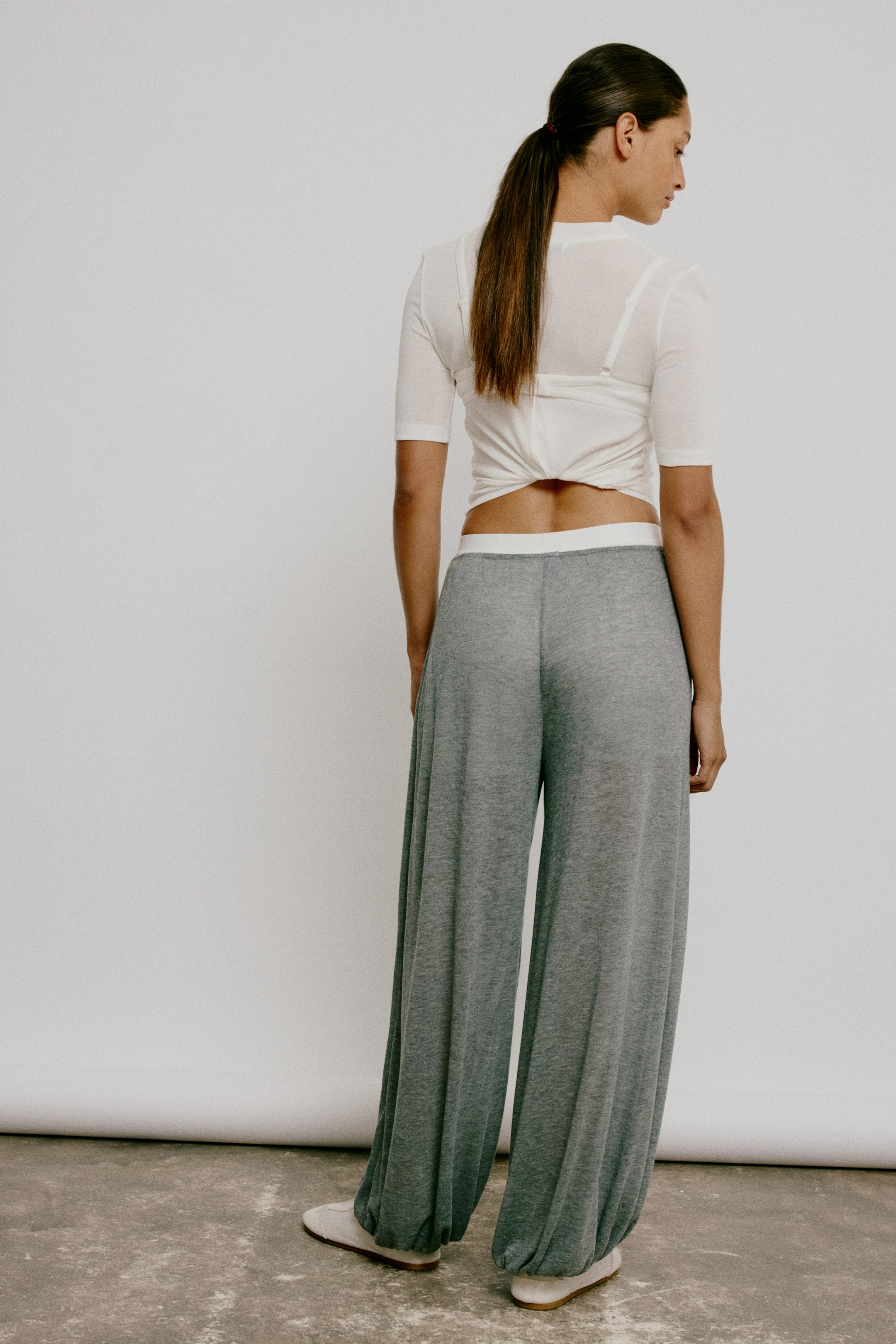 Женские брюки H&M Knit Balloon-Leg Pants — фото 3