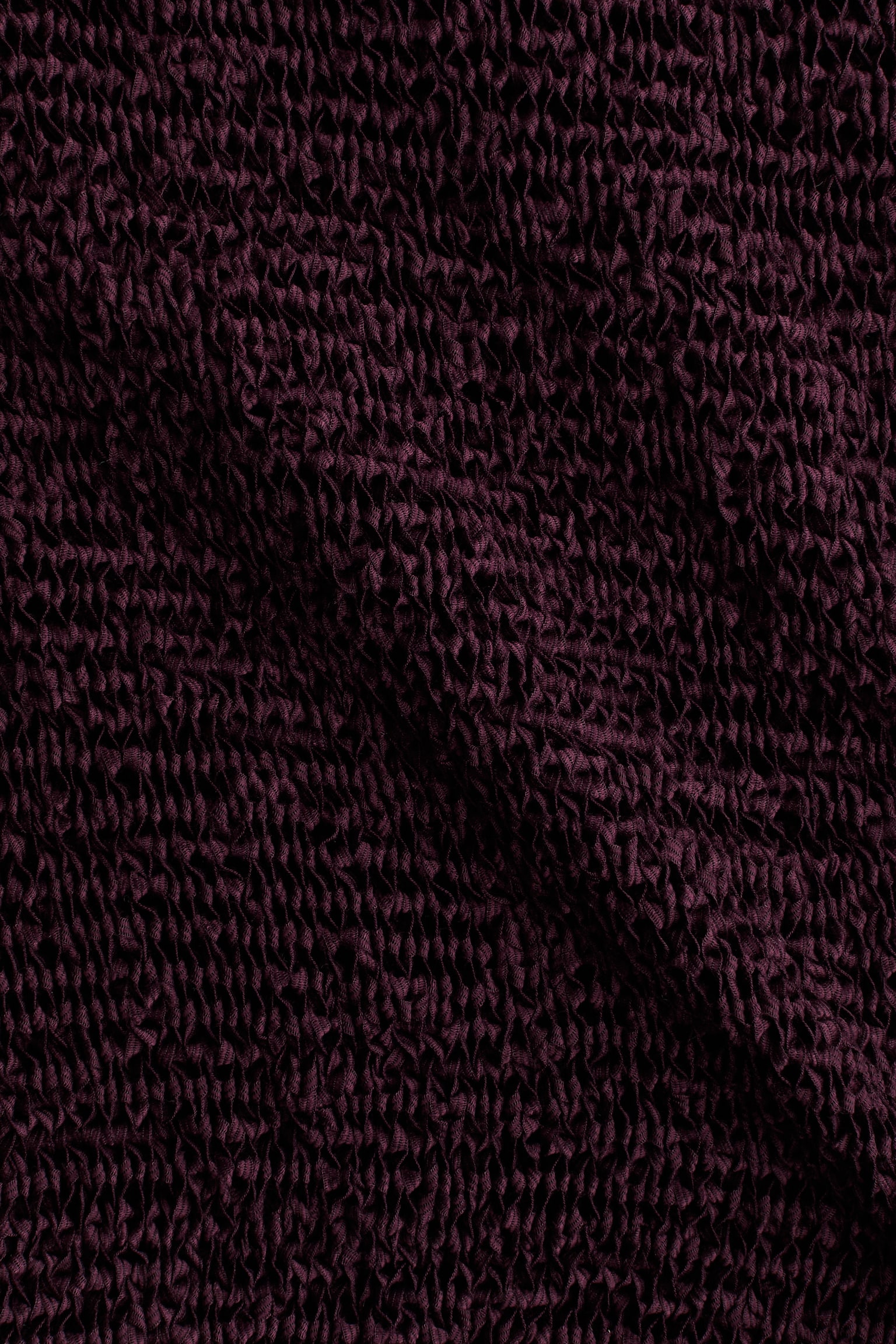Женский топ H&M Boxy-Style Knit Top, цвет: Тёмный фиолетовый — фото 5