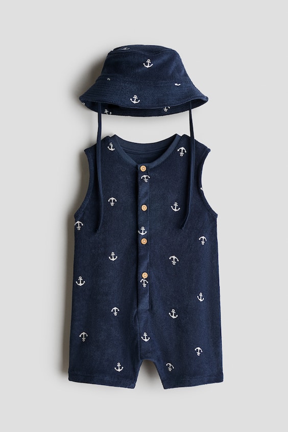 Детские платья H&M 2-Piece Printed Terry Set