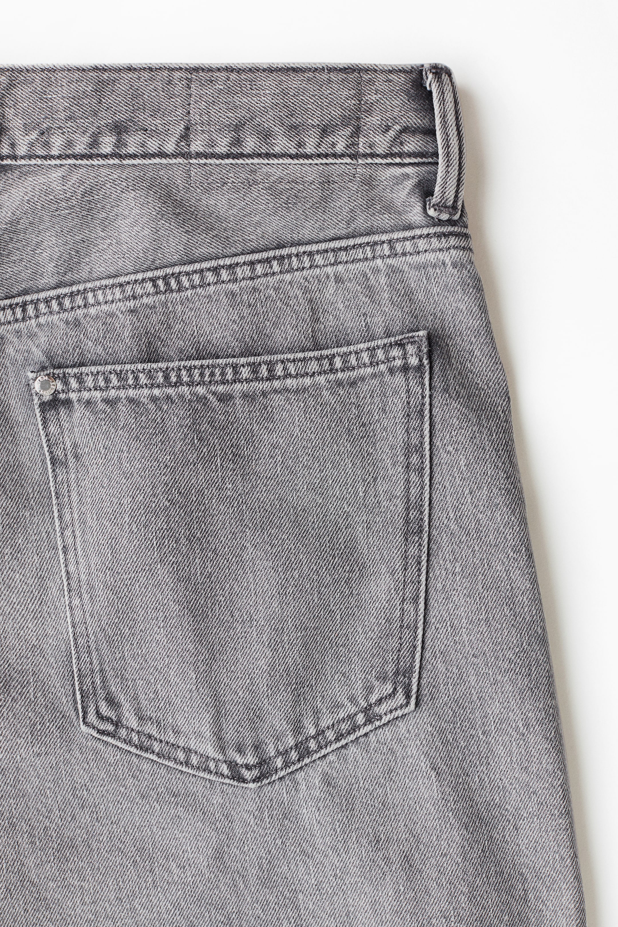 Xem ảnh lớn hơn: Baggy Jeans - Màu xám denim vừa - Men | H&M VN 7