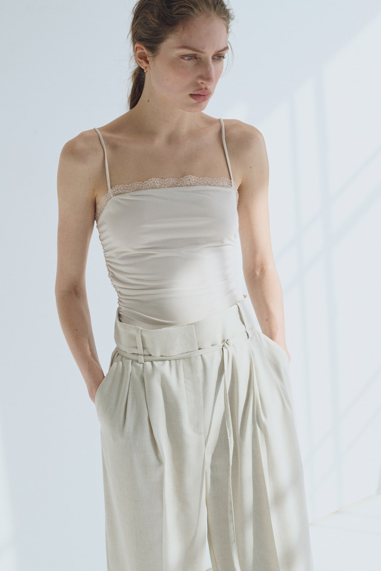 Lace-Trimmed Camisole Top - image 3