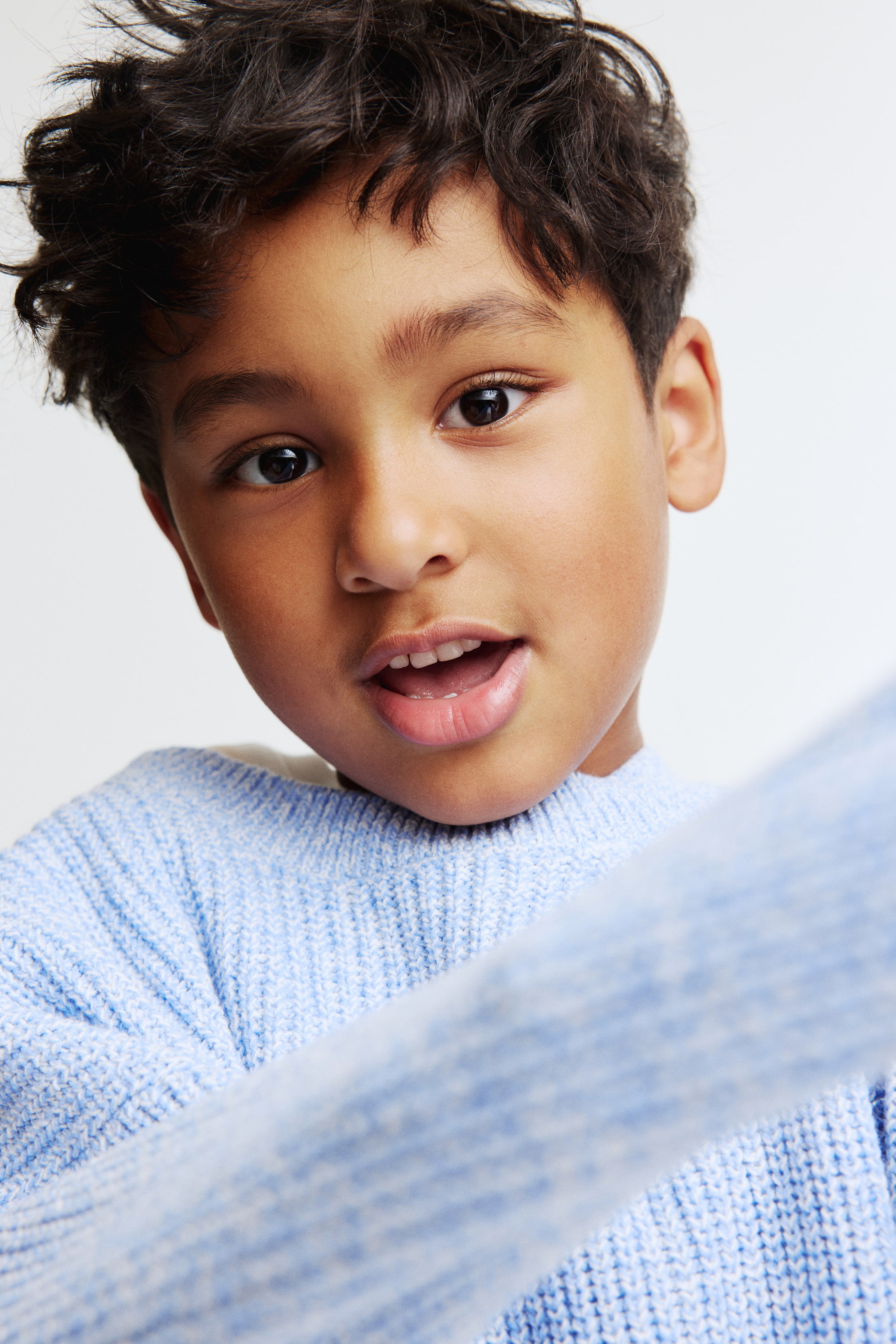 Grotere afbeelding bekijken: Gebreide trui - Lichtblauw gemêleerd - KINDEREN | H&M BE 2