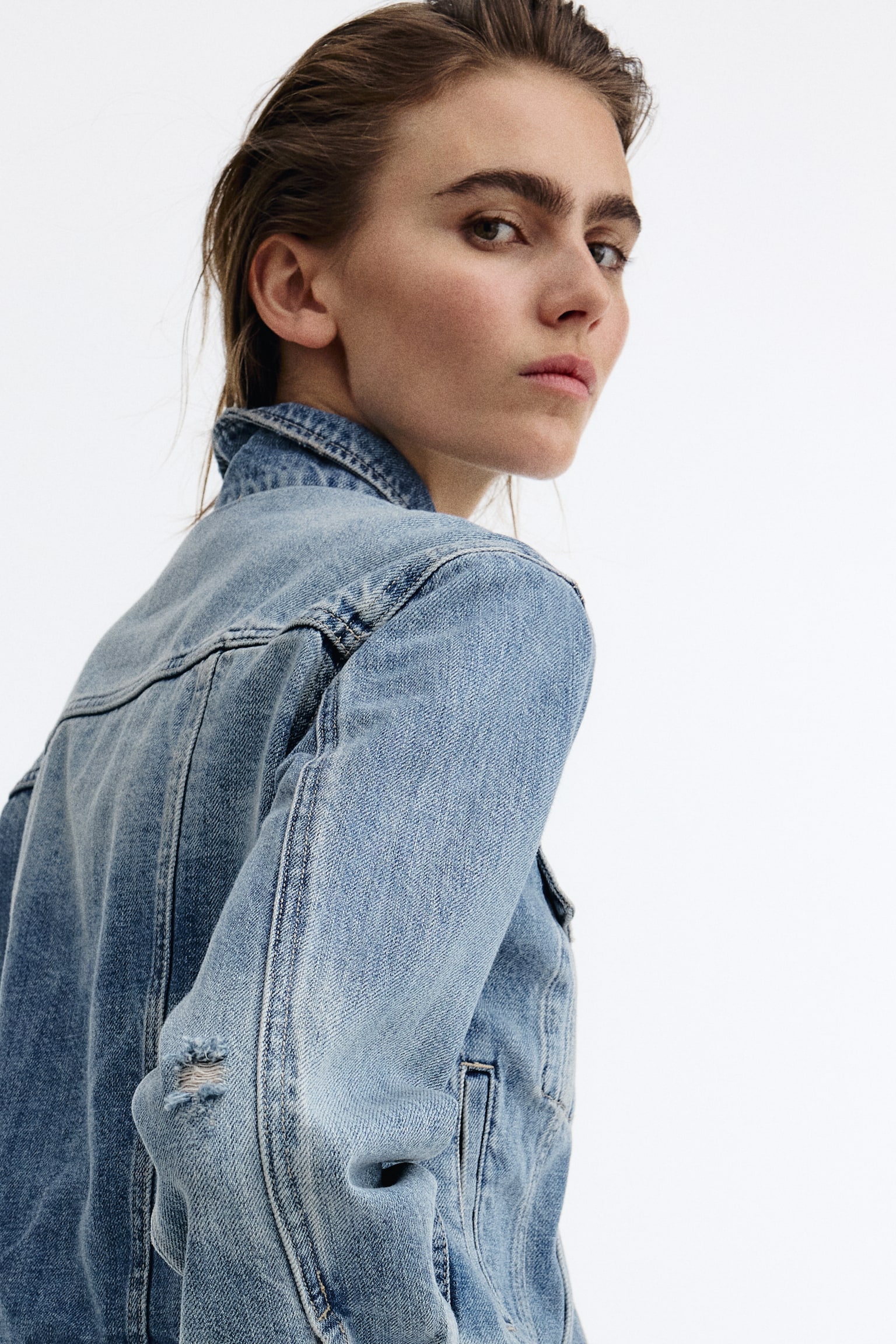Jachetă din denim - Albastru-denim deschis/Albastru-denim/Albastru-denim prespălat/Albastru-denim închis - 5