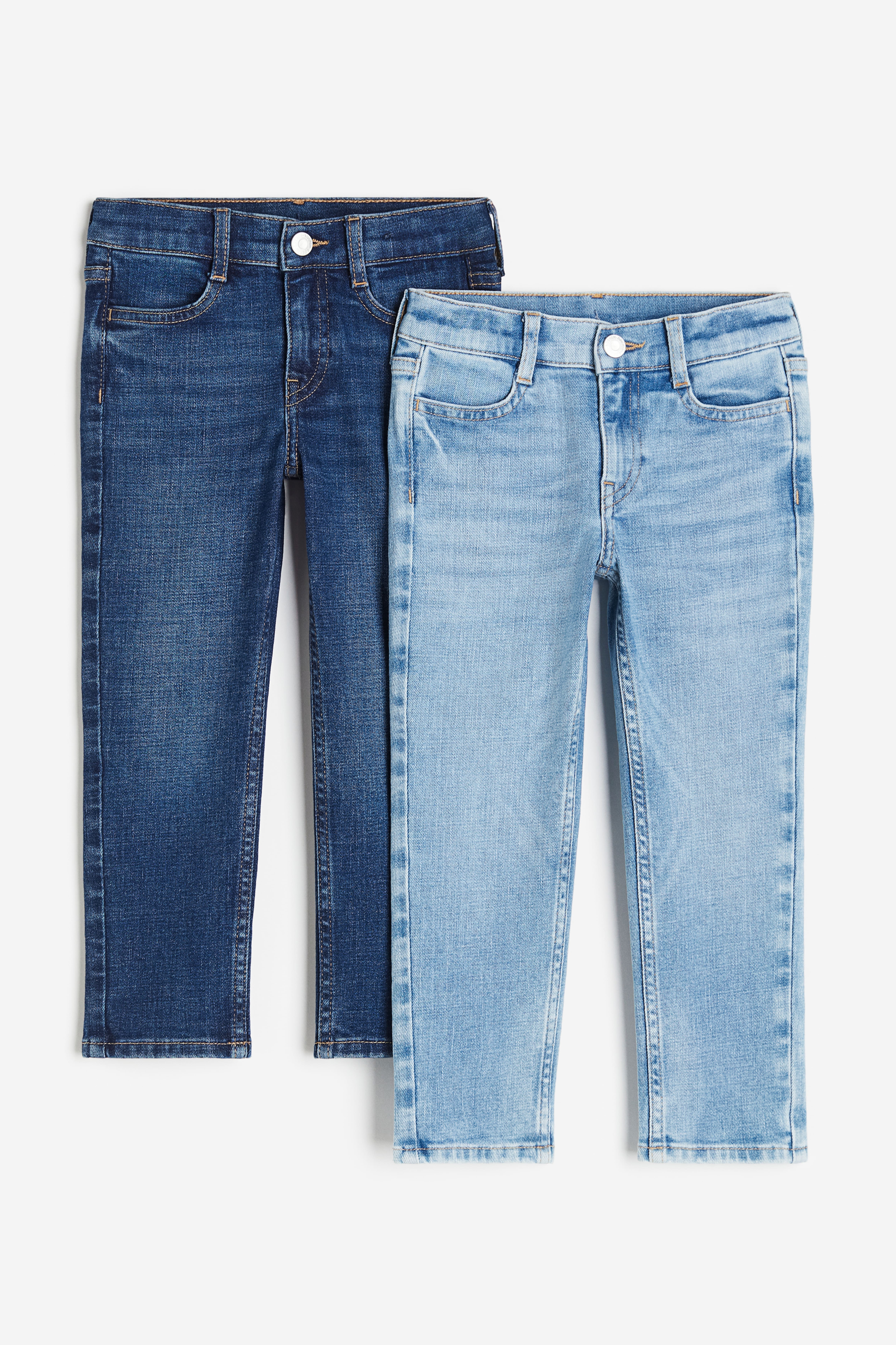 2 pack Slim Fit Jeans Denim blue light denim blue Kids H M CA