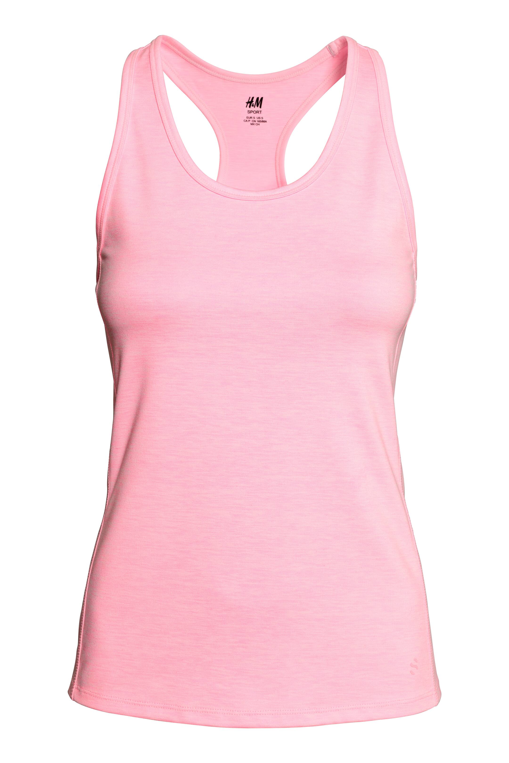 View larger image: Sports vest top - Neon pink marl - Ladies | H&M GB 1