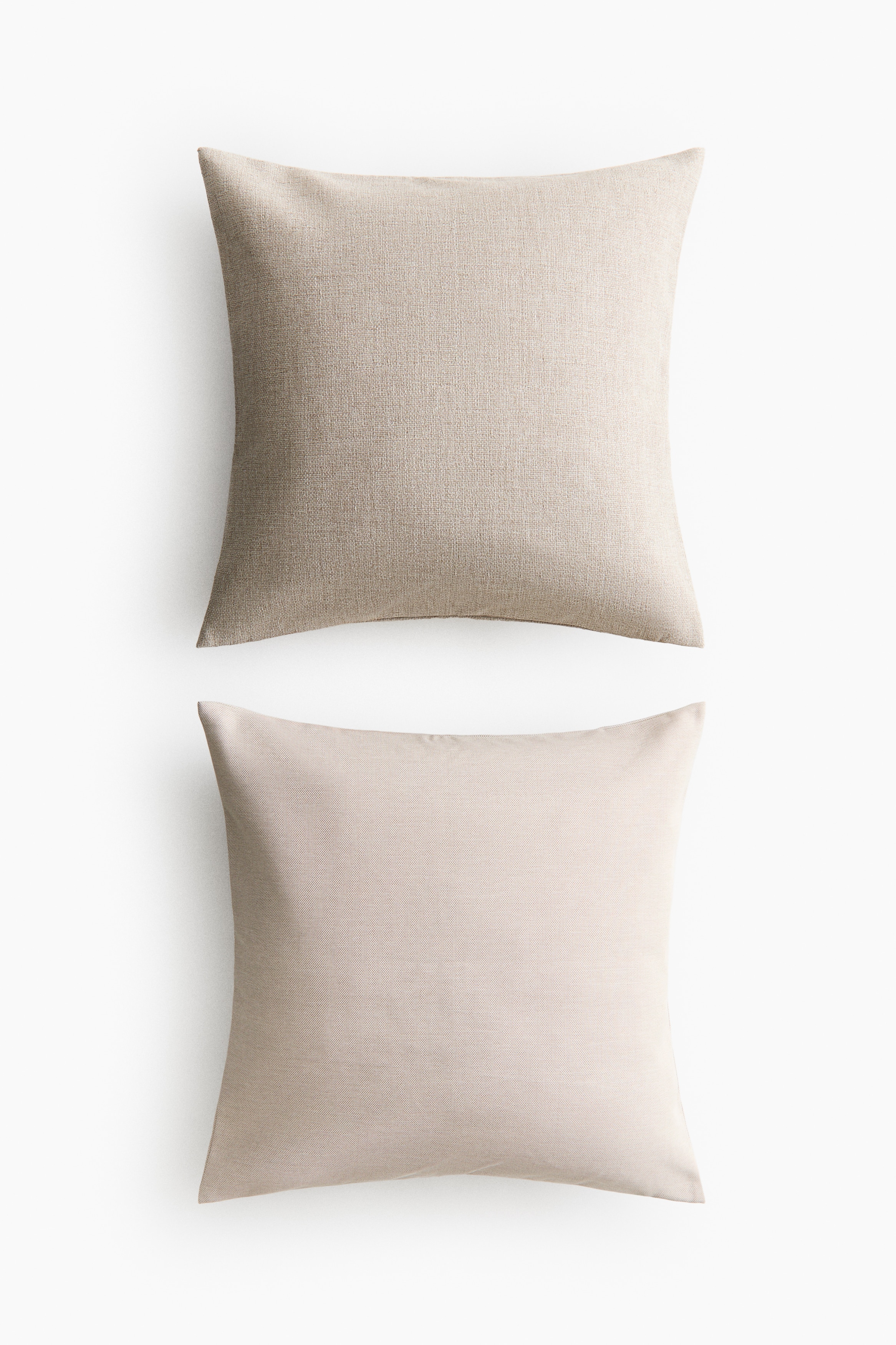 2er-Pack Outdoor-Kissenhüllen - Beige
