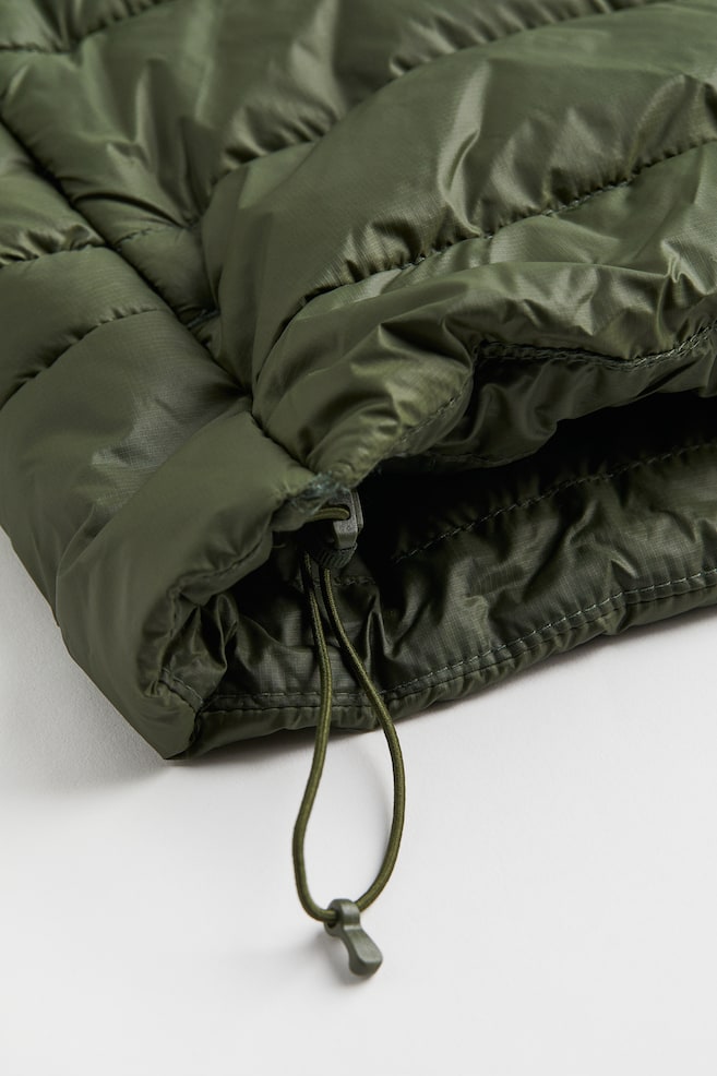 Lightweight insulated jacket - Dark khaki green/Black/Dark orange/Dark yellow - 5